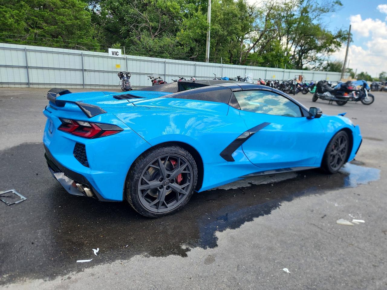 2023 Chevrolet Corvette Stingray 3lt Blue vin: 1G1YC3D47P5118318