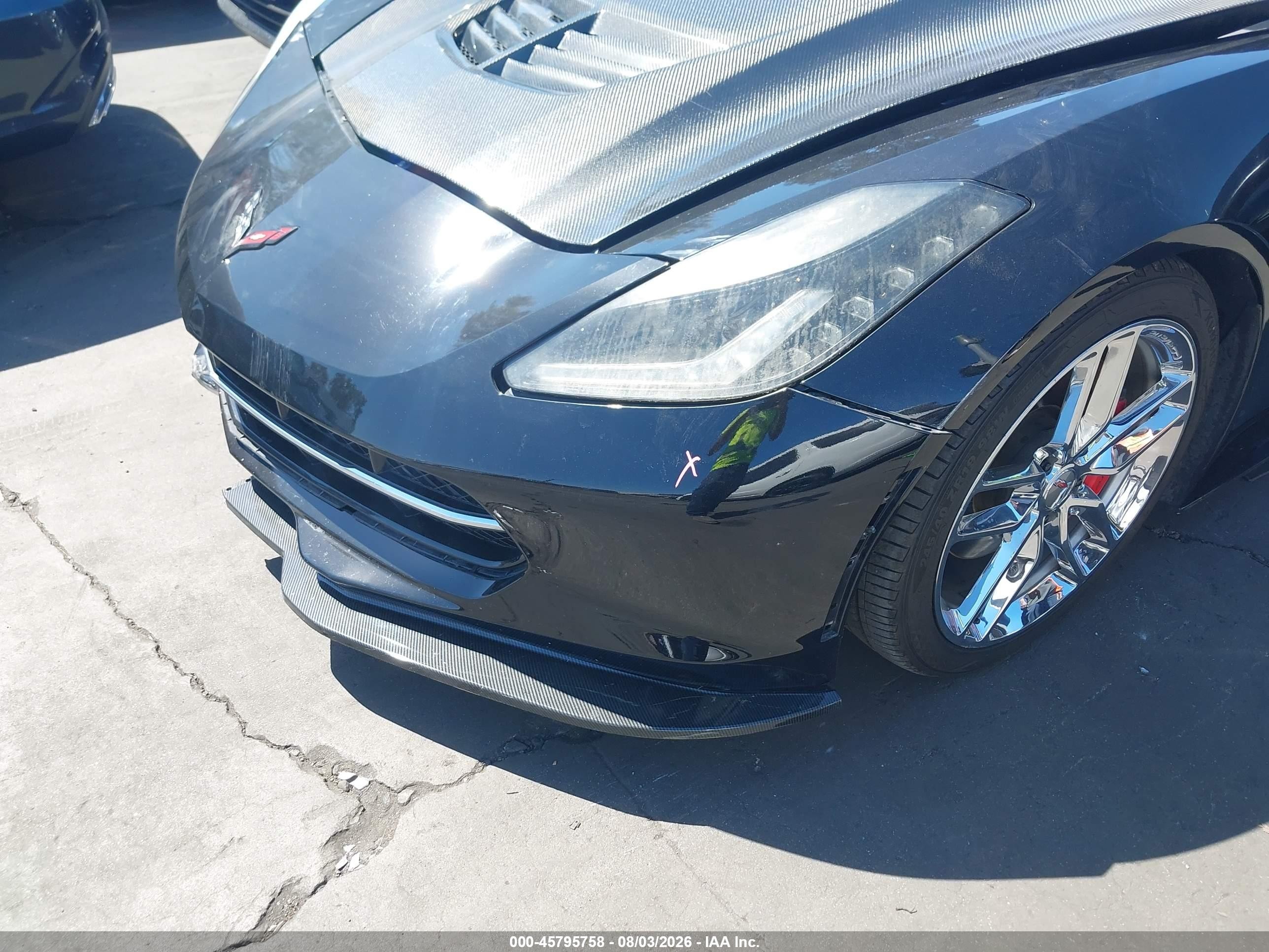 2015 Chevrolet Corvette Stingray Black vin: 1G1YD2D73F5111477
