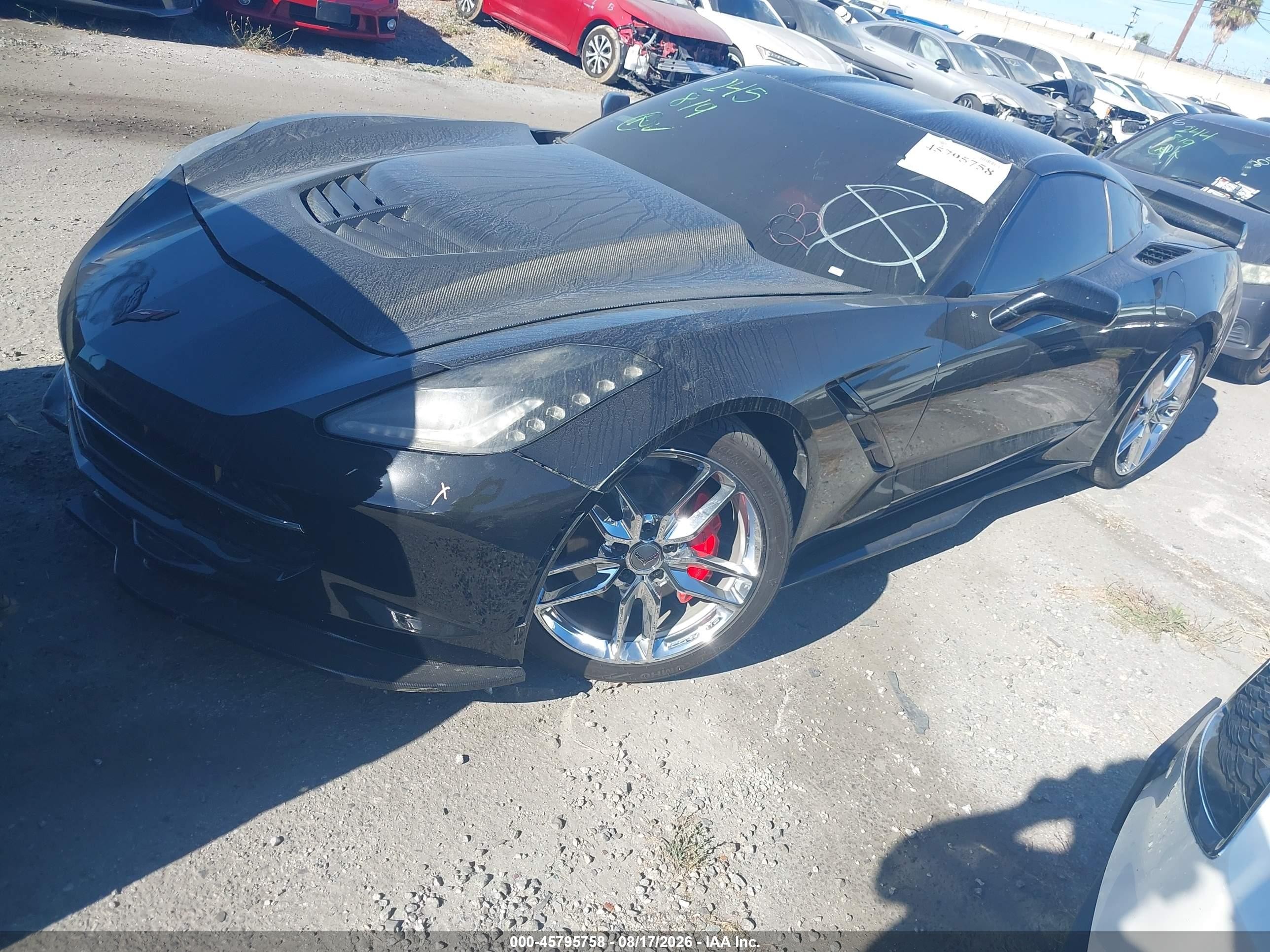 2015 Chevrolet Corvette Stingray Black vin: 1G1YD2D73F5111477