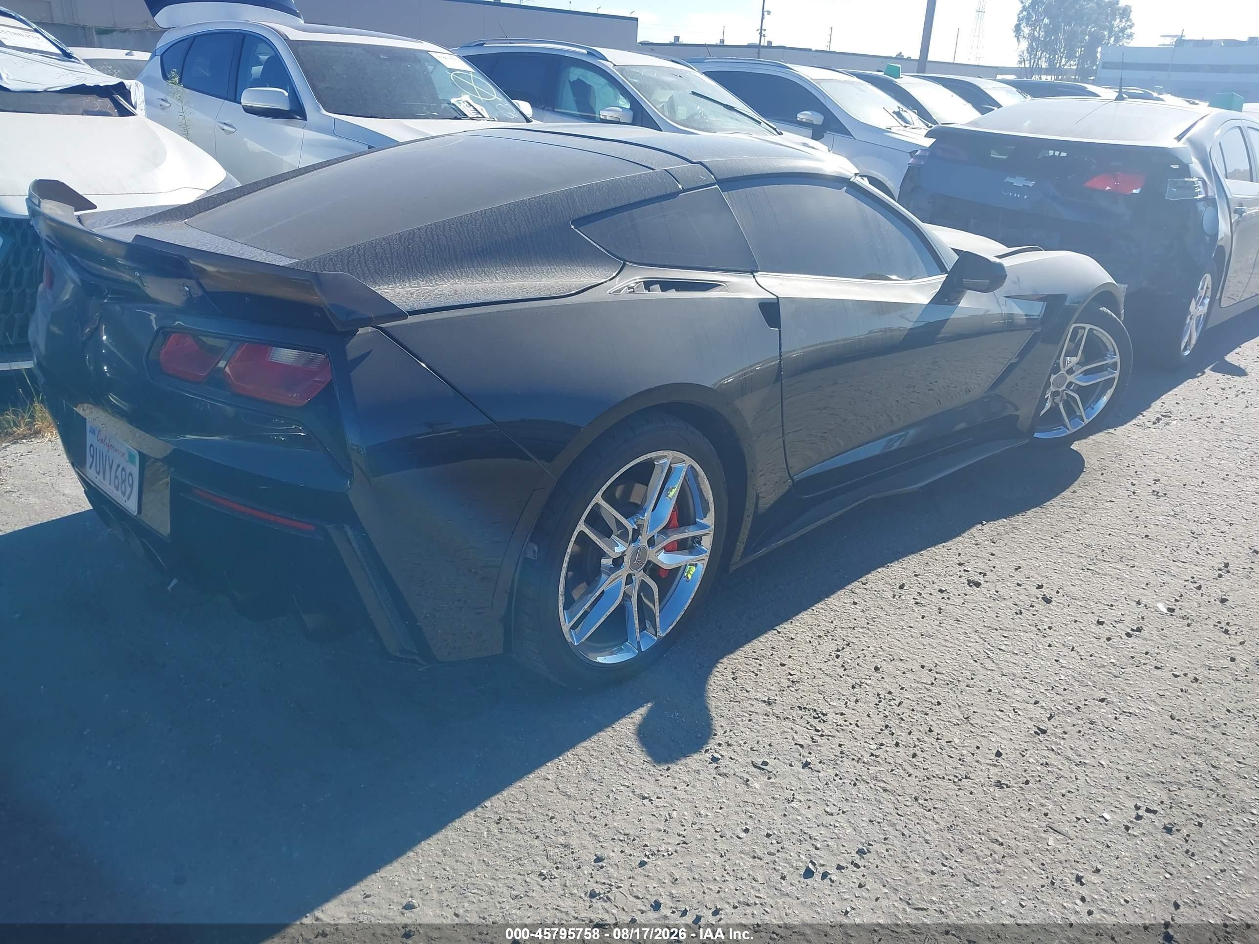 2015 Chevrolet Corvette Stingray Black vin: 1G1YD2D73F5111477
