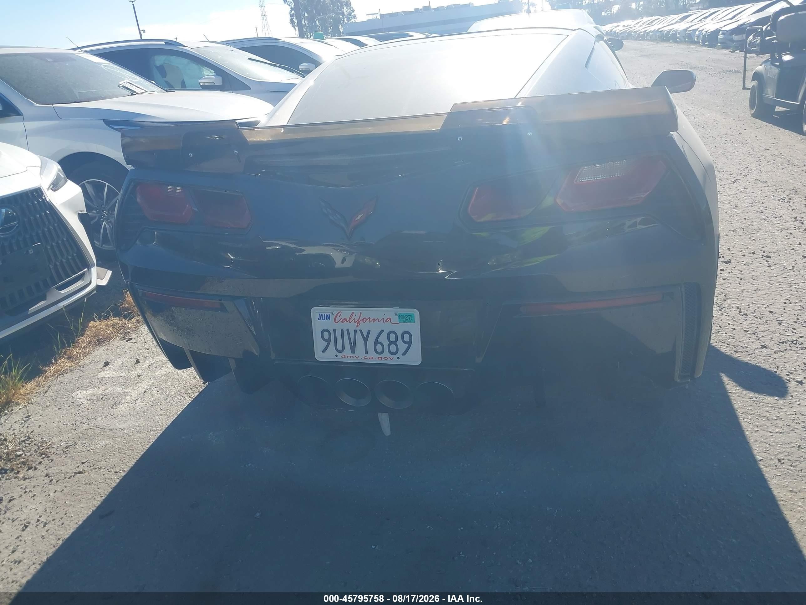 2015 Chevrolet Corvette Stingray Black vin: 1G1YD2D73F5111477