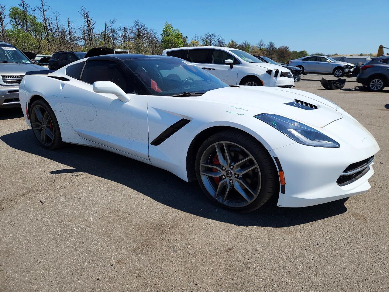 2015 Chevrolet Corvette Stingray 2lt White vin: 1G1YD2D77F5103253