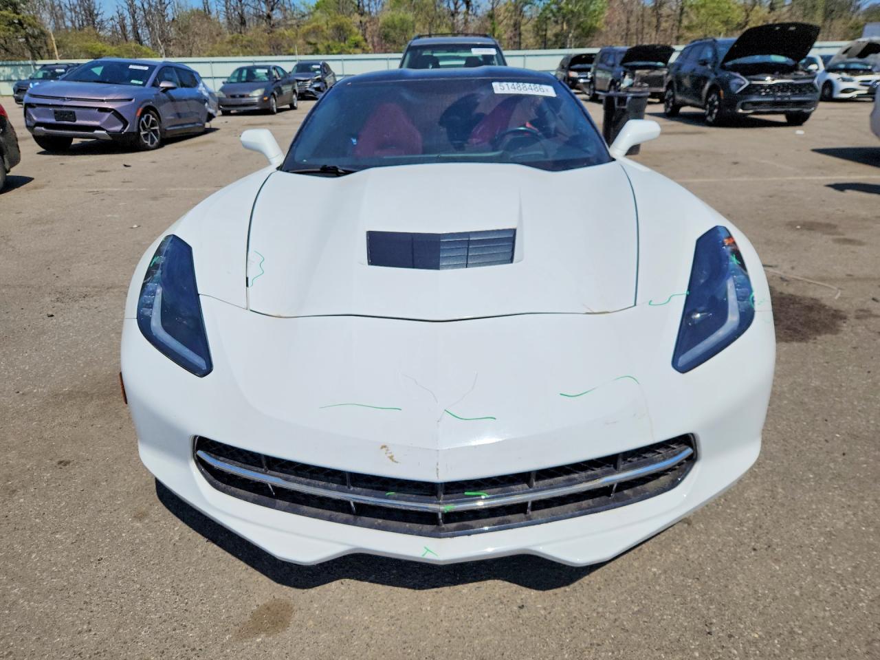 2015 Chevrolet Corvette Stingray 2lt White vin: 1G1YD2D77F5103253