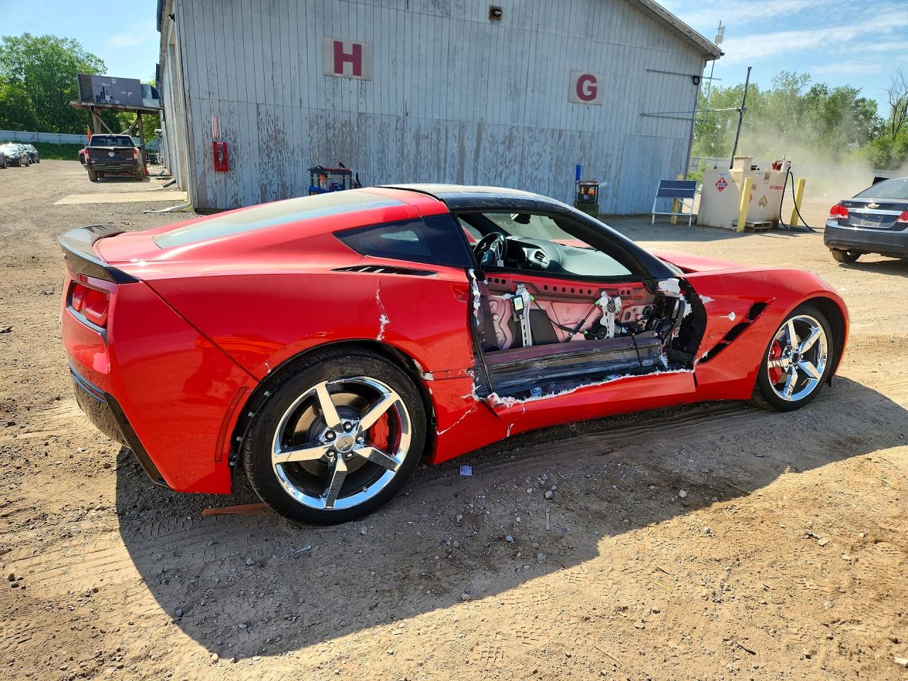 2015 Chevrolet Corvette Stingray 2lt Red vin: 1G1YD2D77F5123373