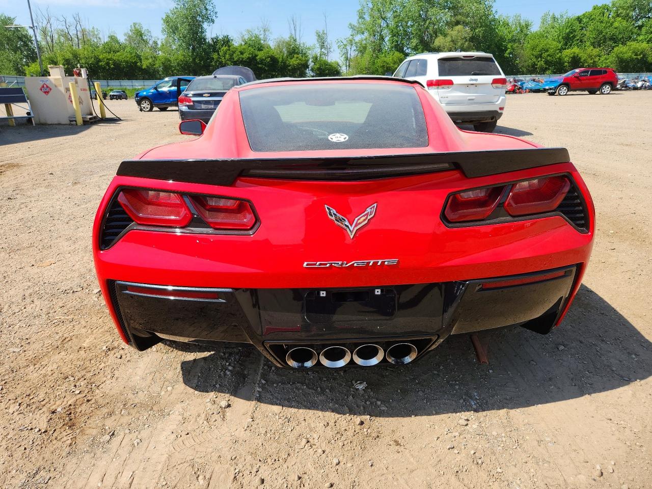 2015 Chevrolet Corvette Stingray 2lt Red vin: 1G1YD2D77F5123373
