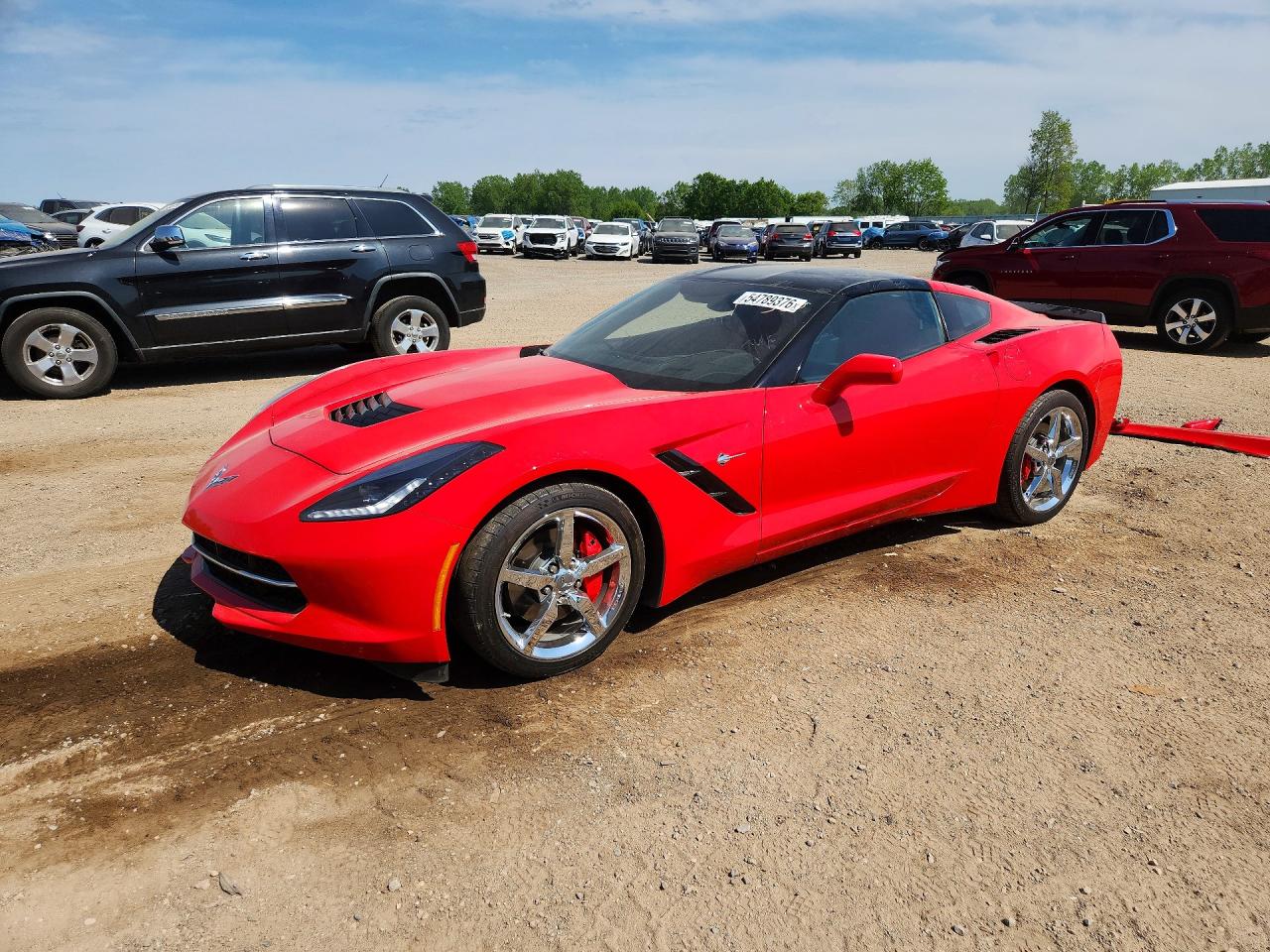 2015 Chevrolet Corvette Stingray 2lt Red vin: 1G1YD2D77F5123373