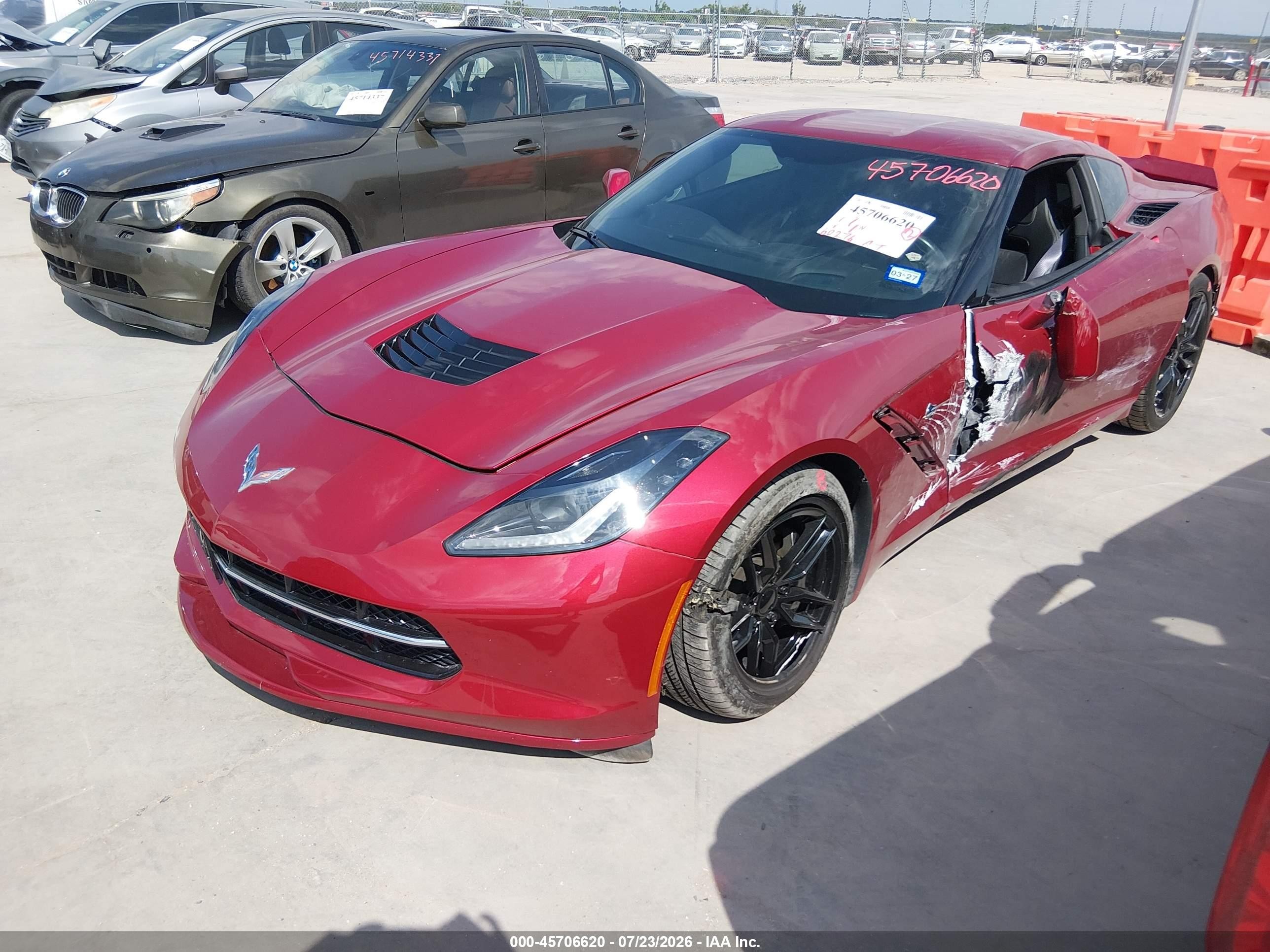 2015 Chevrolet Corvette Stingray Темно-бордовый vin: 1G1YD2D79F5111175