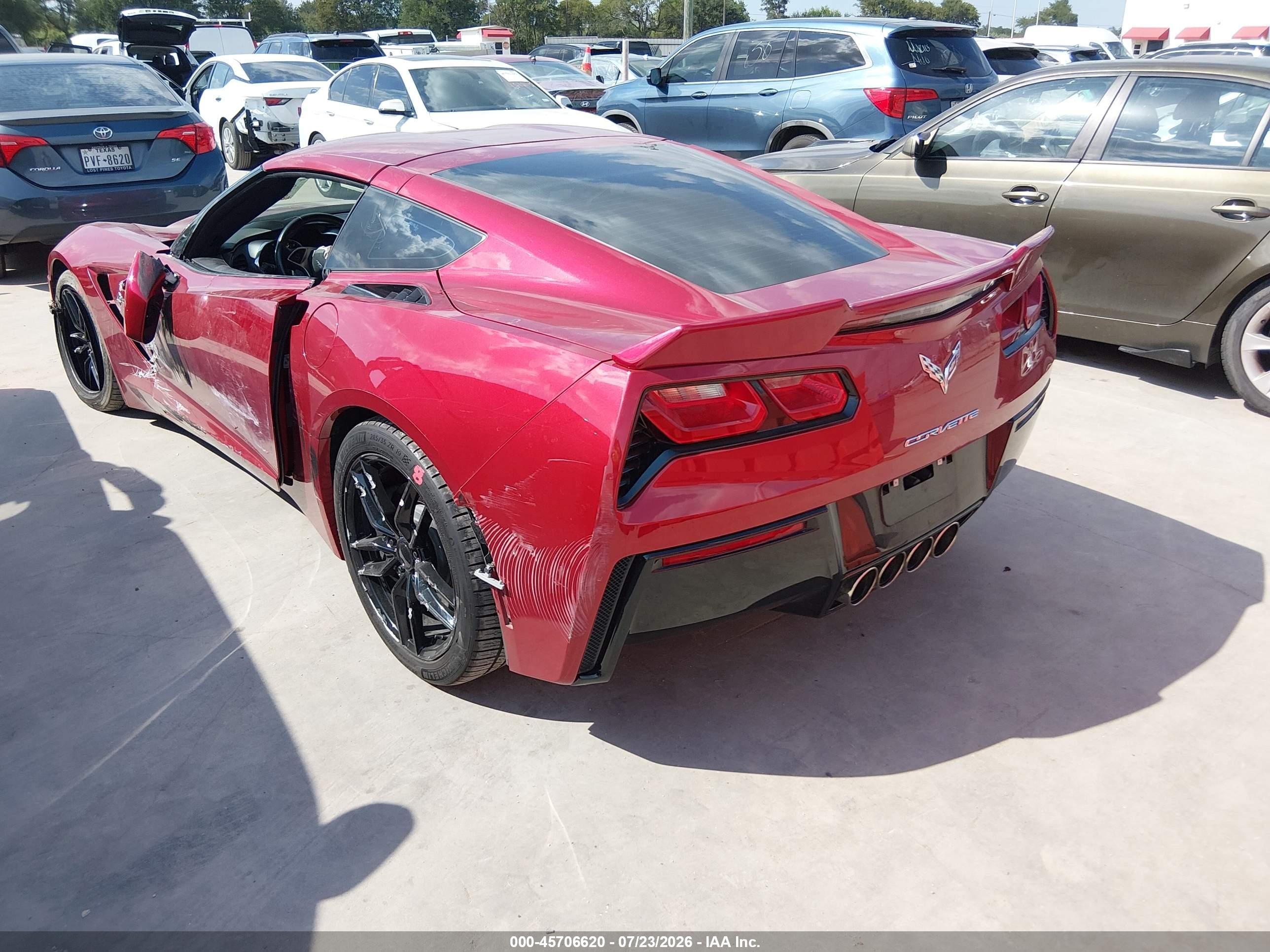 2015 Chevrolet Corvette Stingray Темно-бордовый vin: 1G1YD2D79F5111175