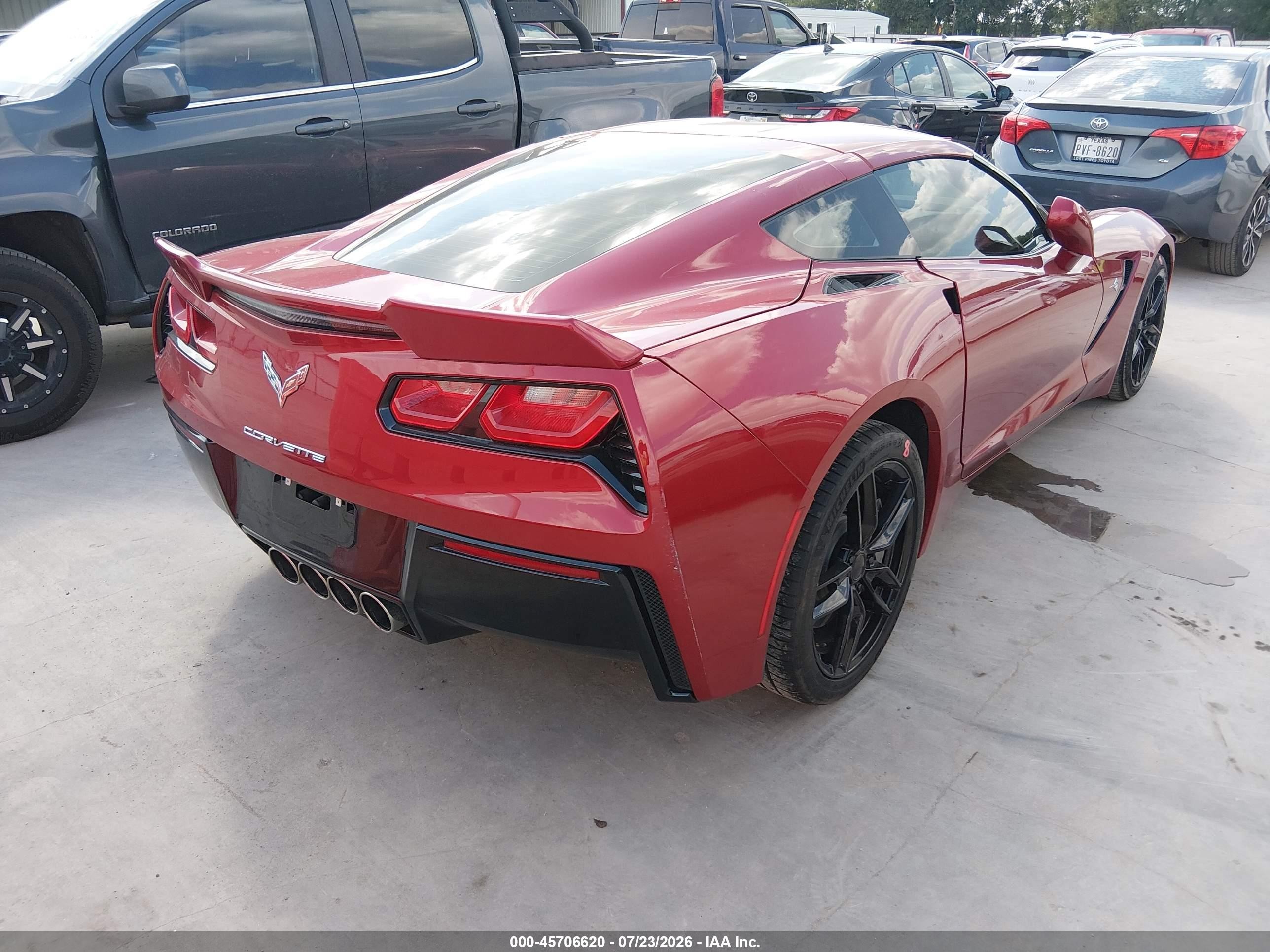 2015 Chevrolet Corvette Stingray Темно-бордовый vin: 1G1YD2D79F5111175