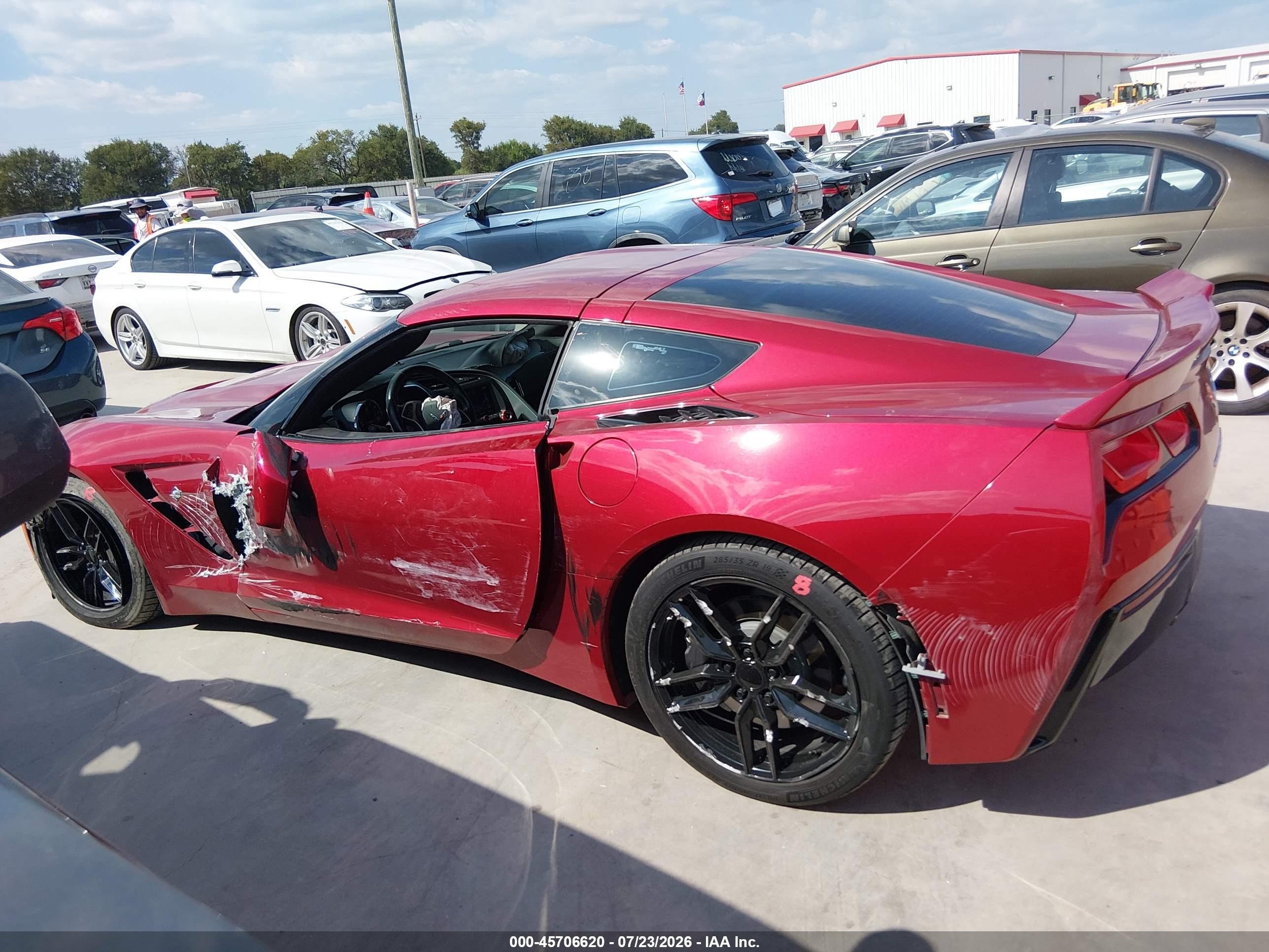 2015 Chevrolet Corvette Stingray Темно-бордовый vin: 1G1YD2D79F5111175