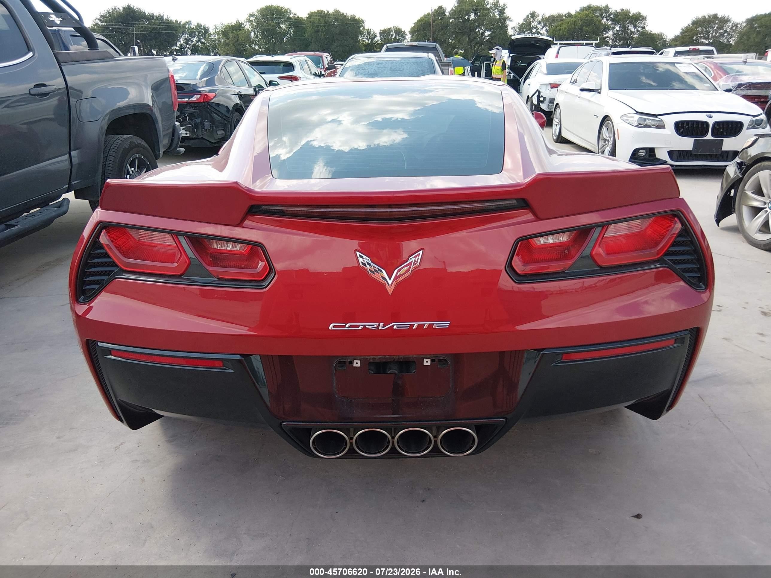 2015 Chevrolet Corvette Stingray Темно-бордовый vin: 1G1YD2D79F5111175