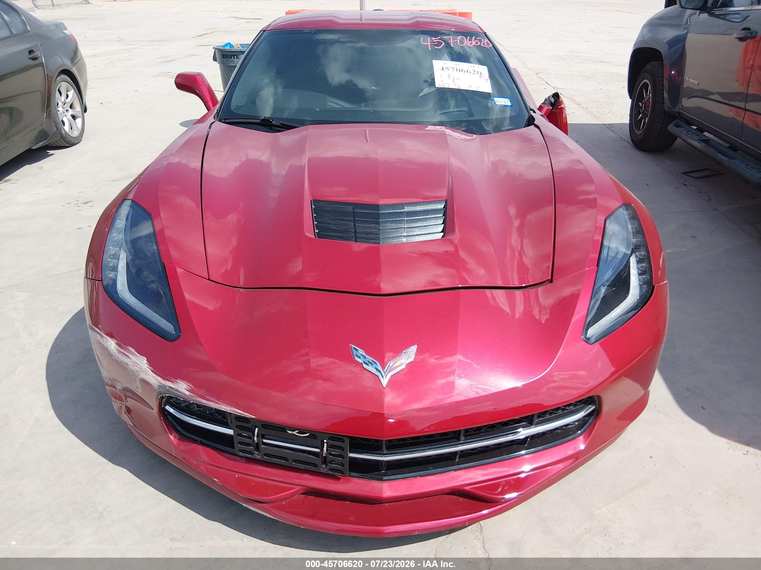 2015 Chevrolet Corvette Stingray Темно-бордовый vin: 1G1YD2D79F5111175