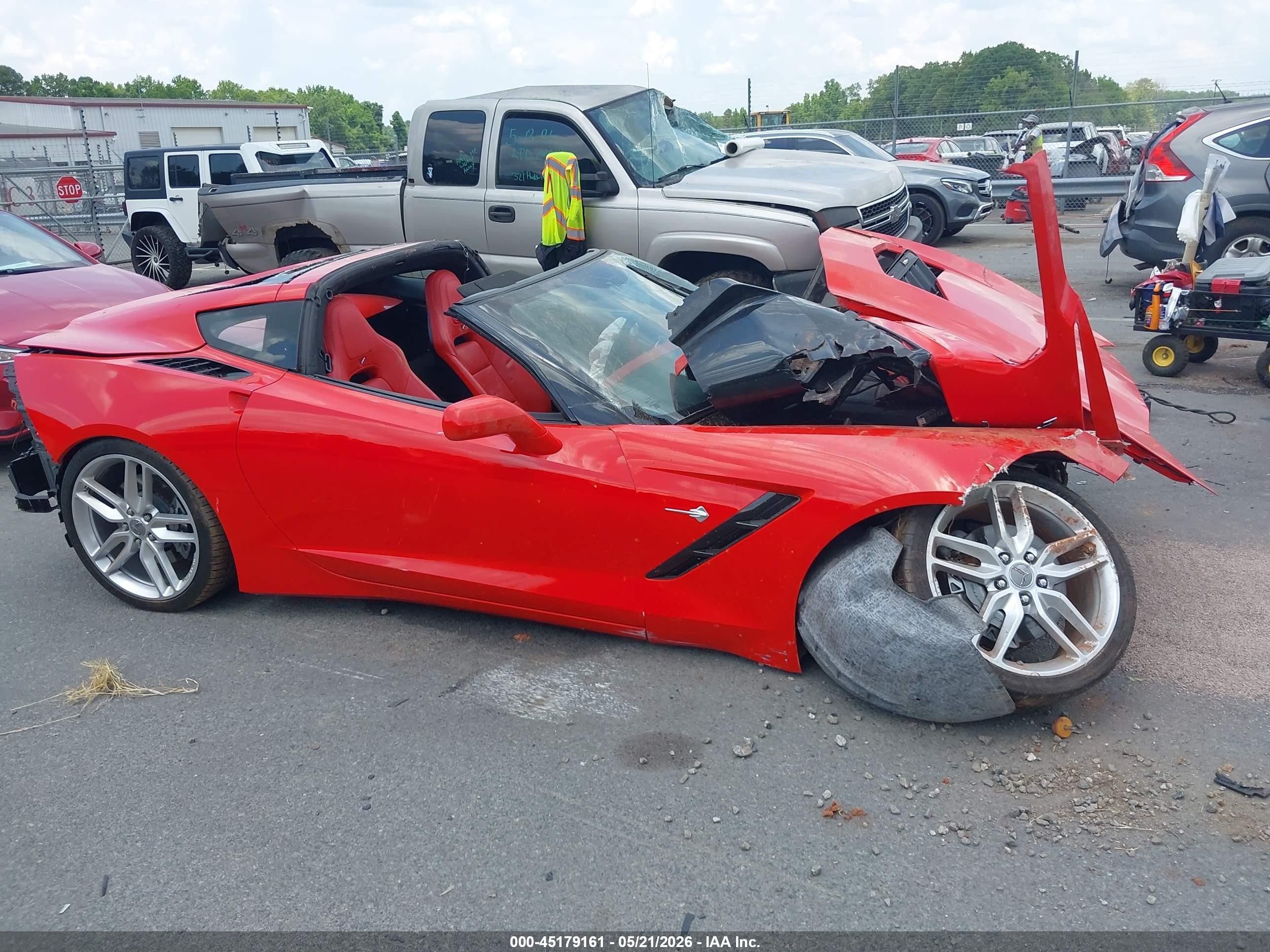 2019 Chevrolet Corvette Stingray Red vin: 1G1YD2D79K5116208