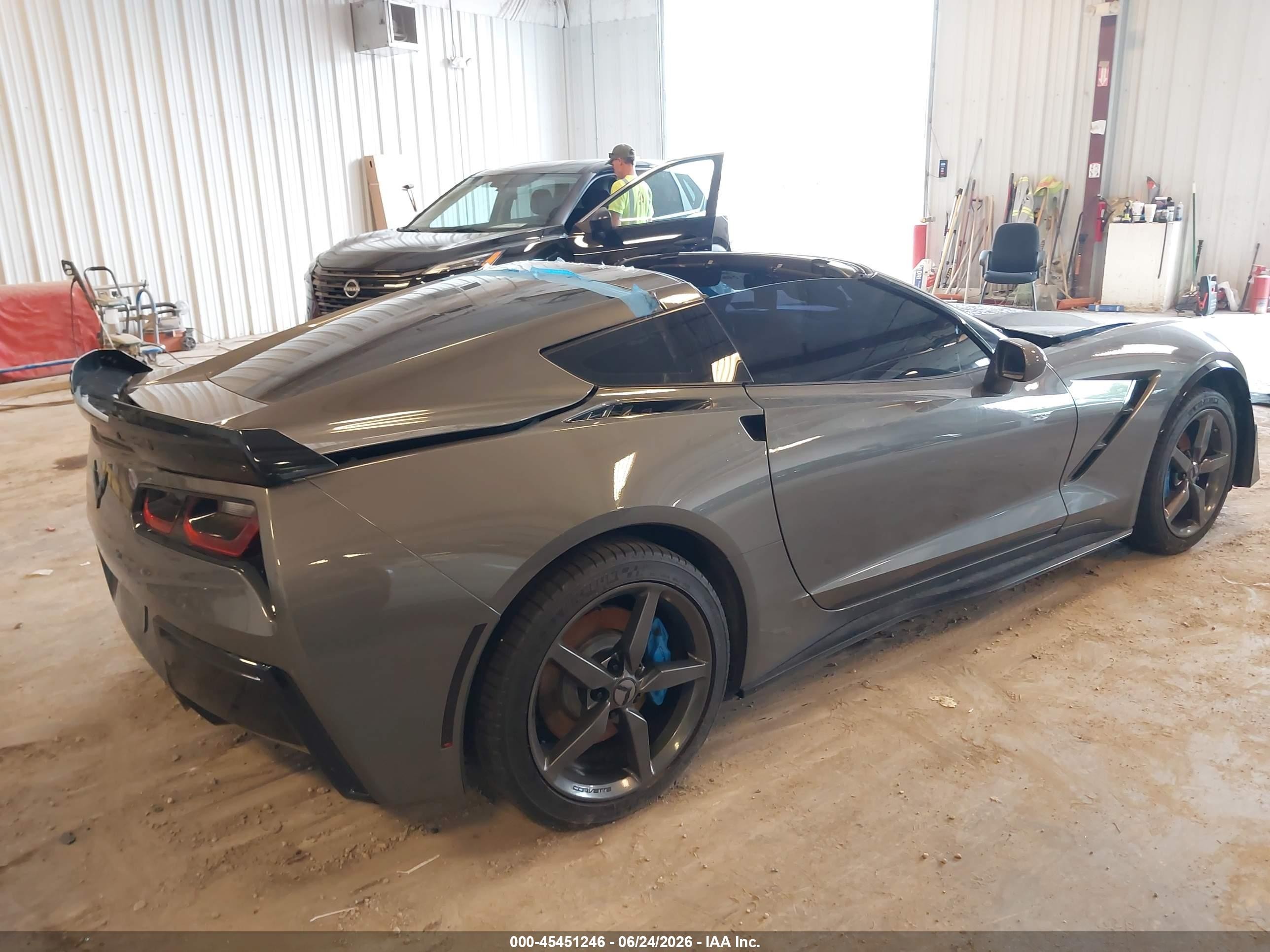 2015 Chevrolet Corvette Stingray Gray vin: 1G1YD2D7XF5105563