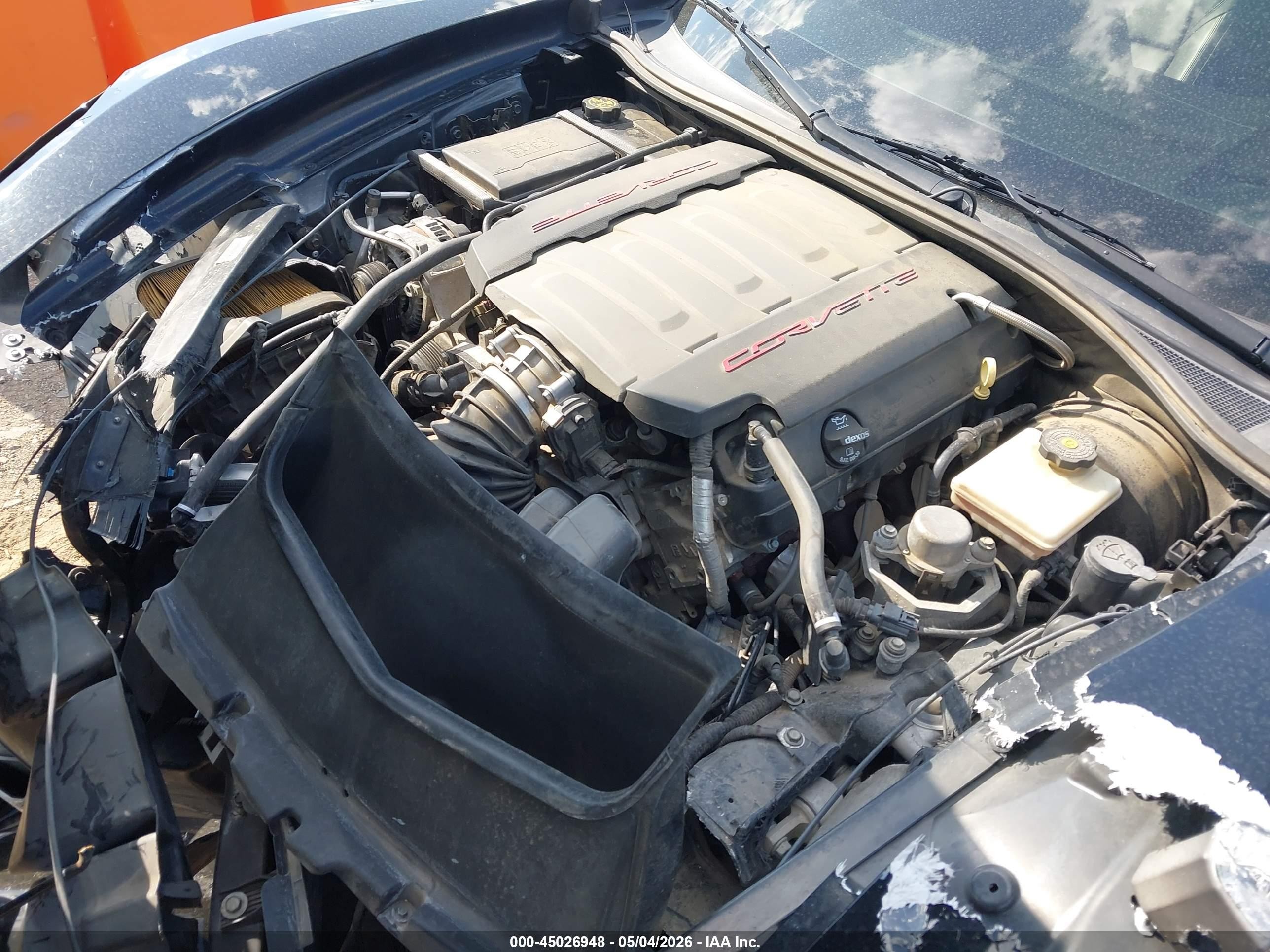 2014 Chevrolet Corvette Stingray   Черный vin: 1G1YD3D74E5110262