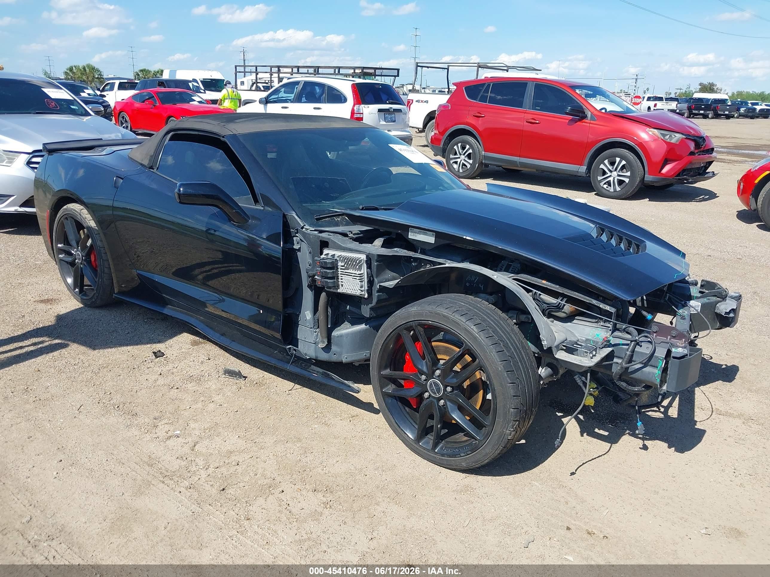 2015 Chevrolet Corvette Stingray Black vin: 1G1YD3D78F5107530