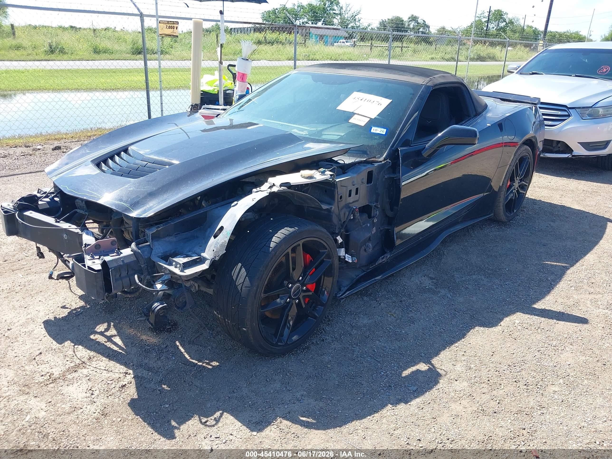 2015 Chevrolet Corvette Stingray Black vin: 1G1YD3D78F5107530