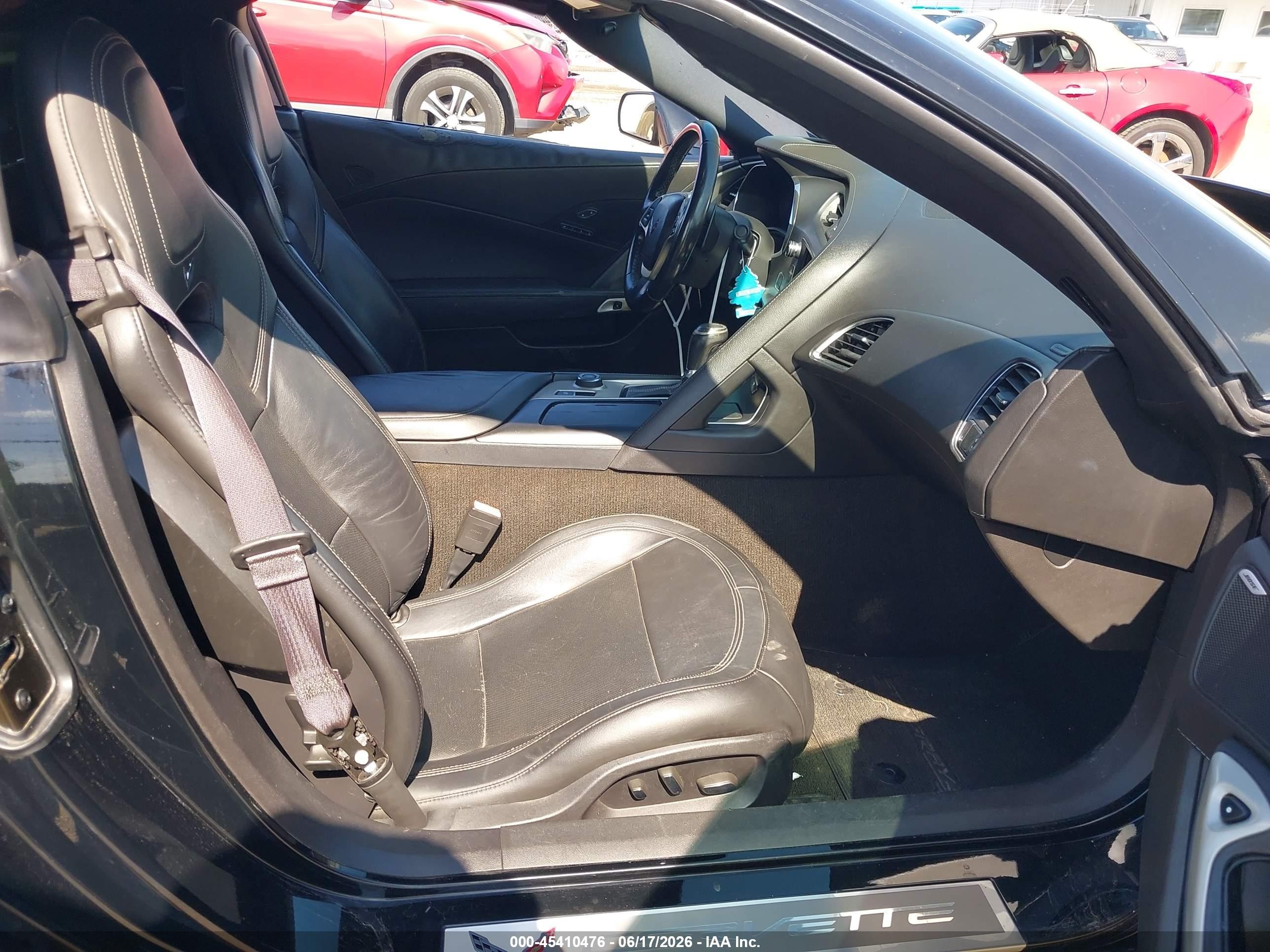 2015 Chevrolet Corvette Stingray Black vin: 1G1YD3D78F5107530