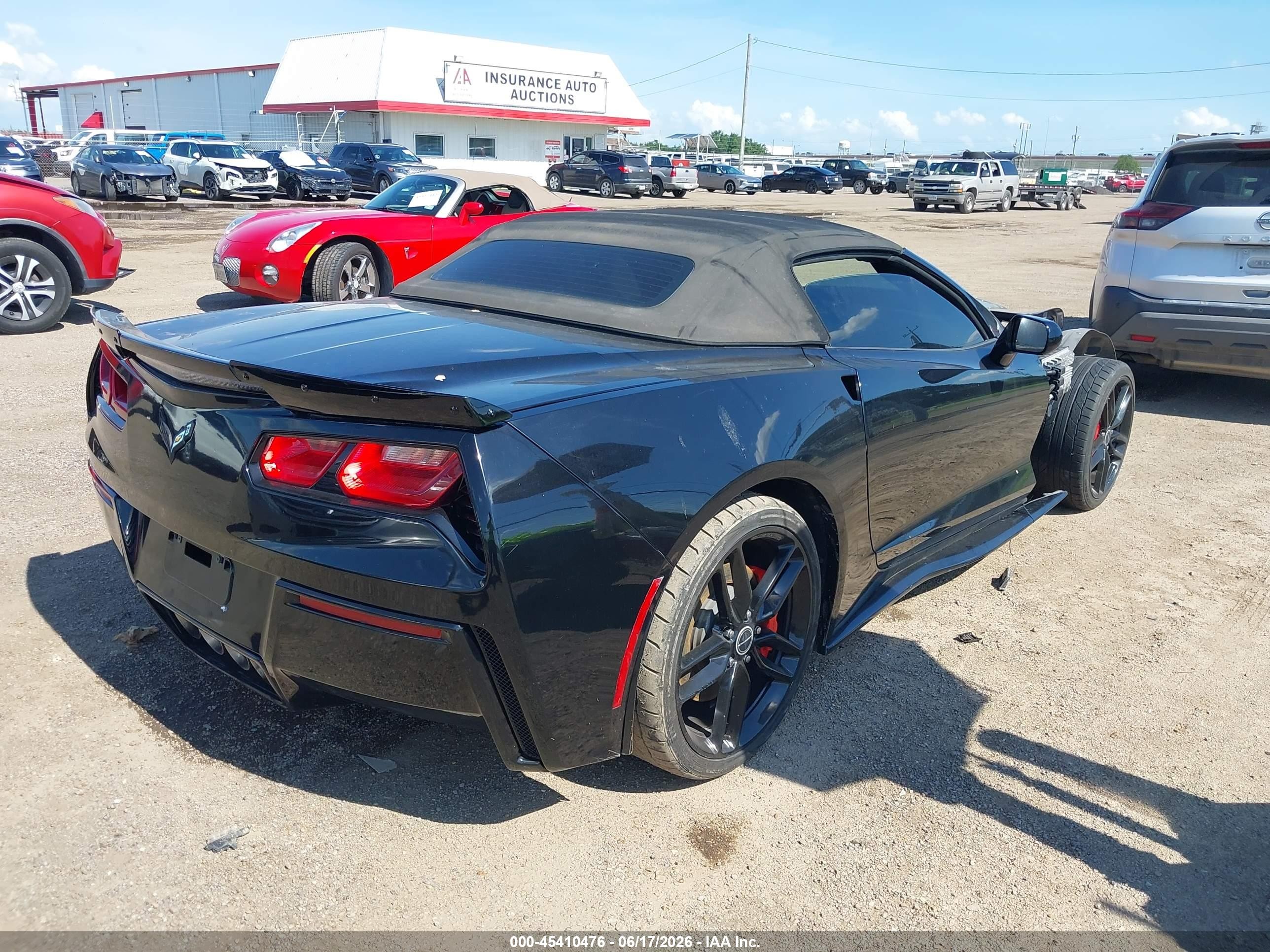 2015 Chevrolet Corvette Stingray Black vin: 1G1YD3D78F5107530