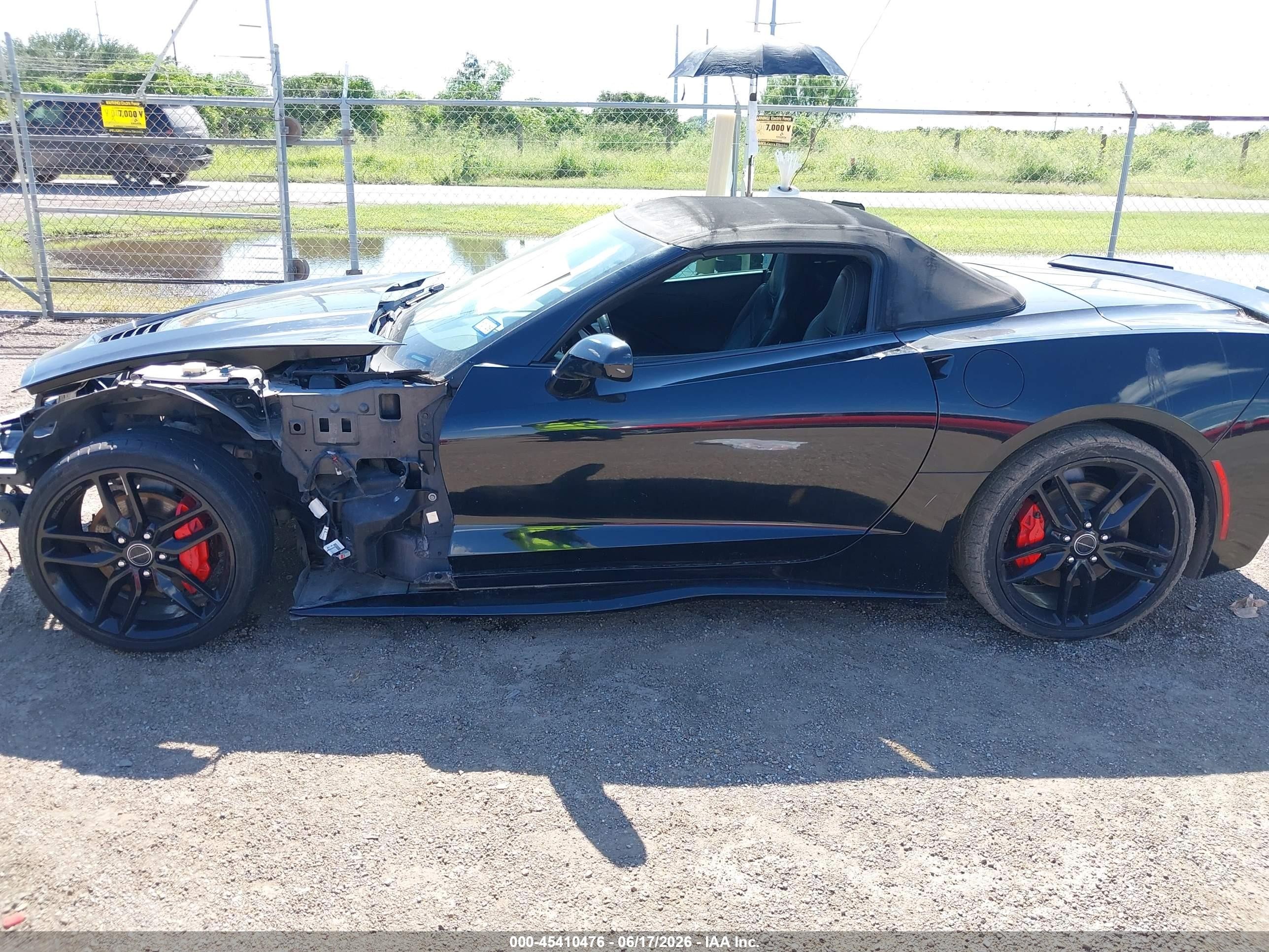 2015 Chevrolet Corvette Stingray Black vin: 1G1YD3D78F5107530