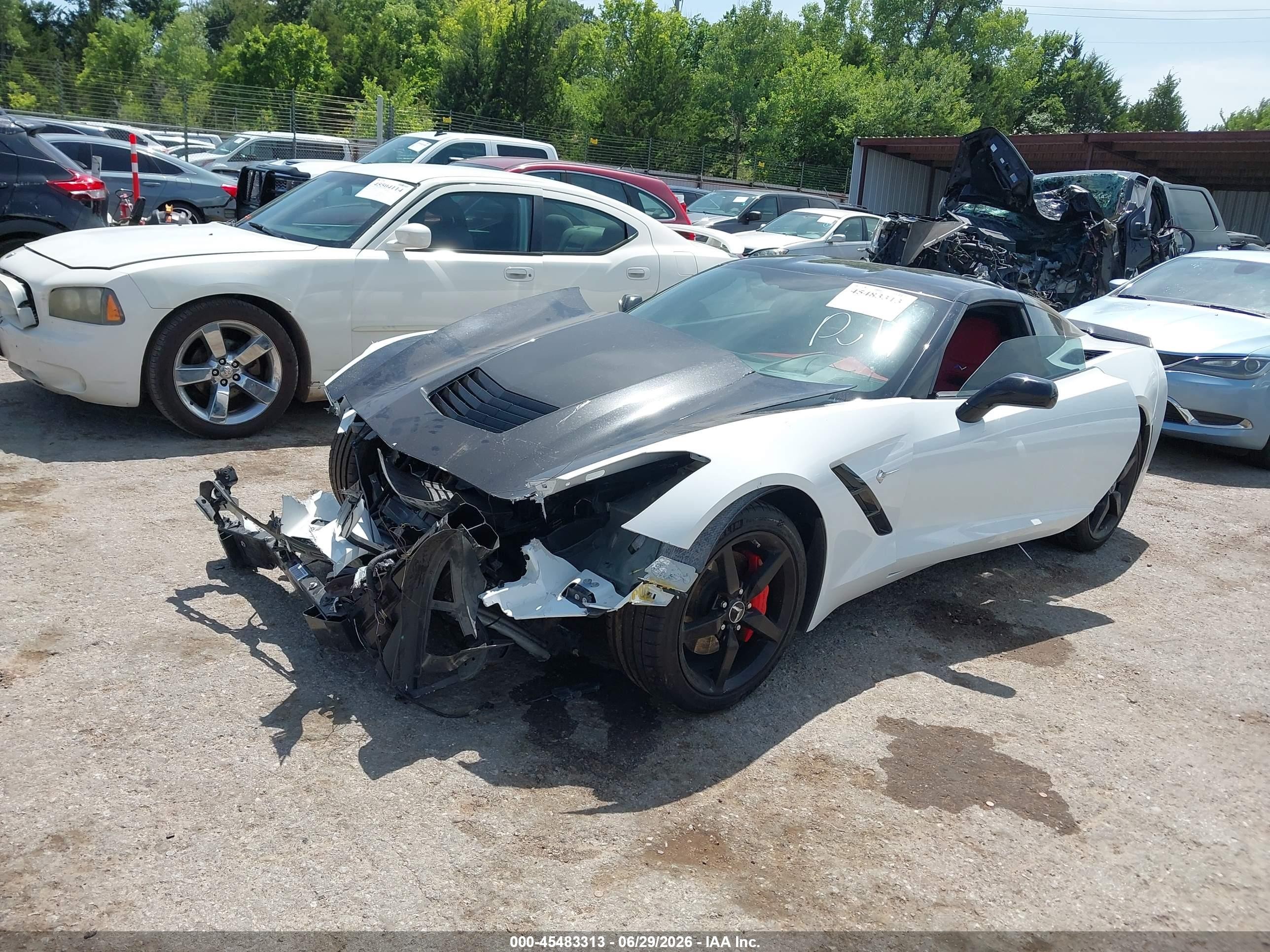 2015 Chevrolet Corvette Stingray White vin: 1G1YF2D74F5106055
