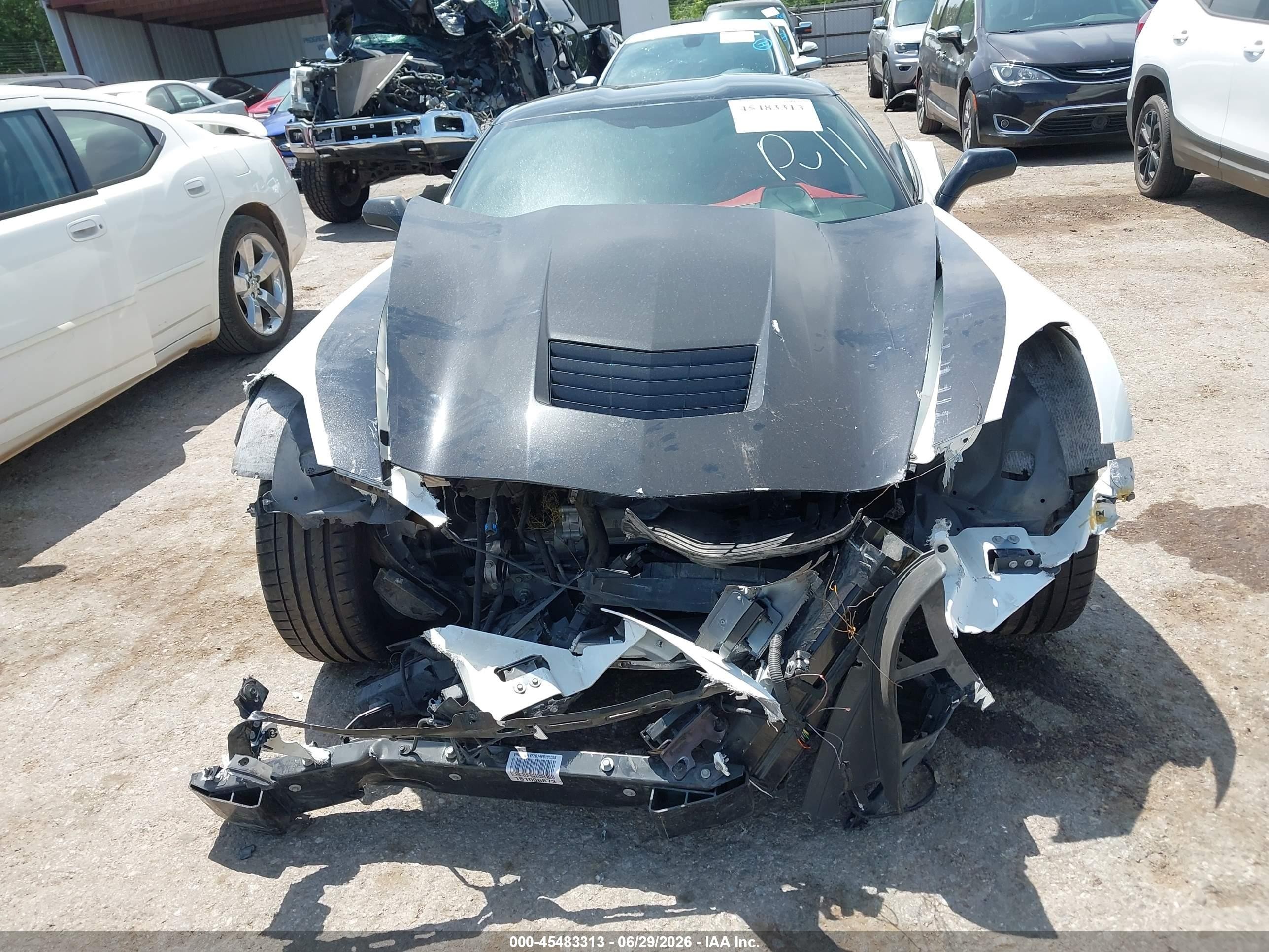 2015 Chevrolet Corvette Stingray White vin: 1G1YF2D74F5106055