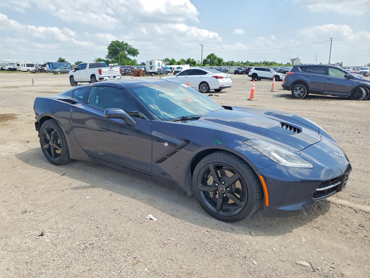 2015 Chevrolet Corvette Stingray 3lt Blue vin: 1G1YF2D77F5122430