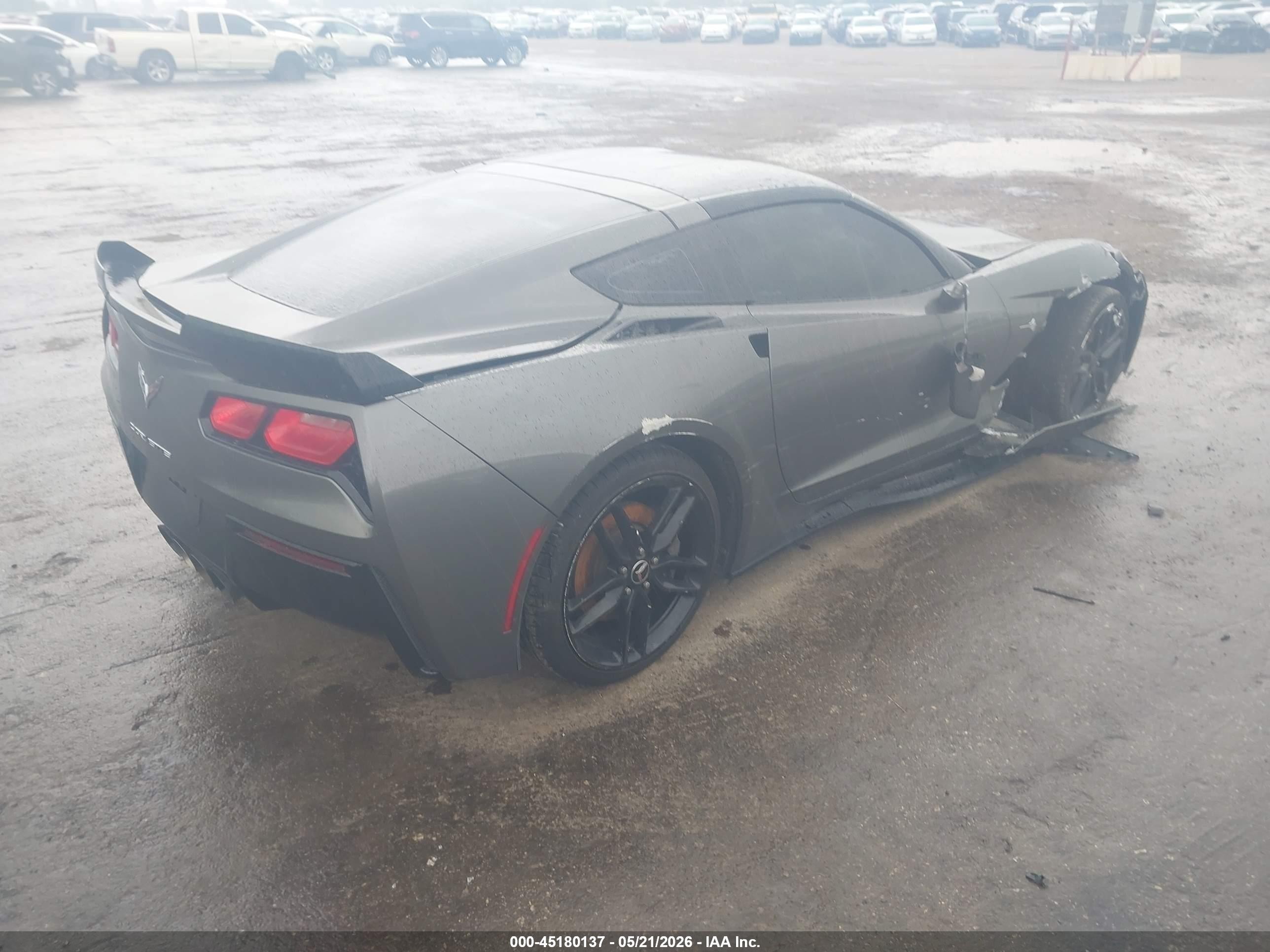 2015 Chevrolet Corvette Stingray Gray vin: 1G1YF2D79F5102924