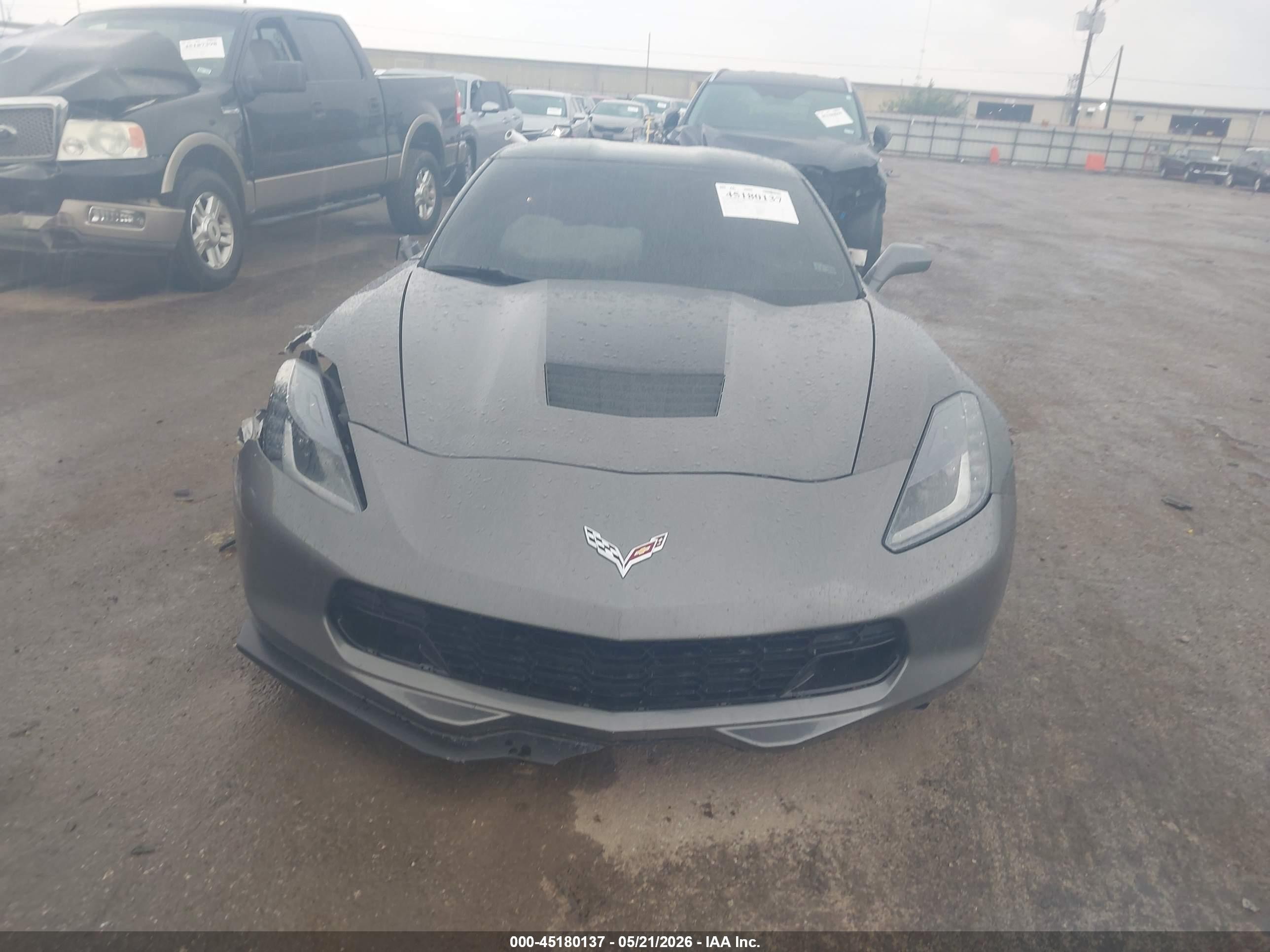 2015 Chevrolet Corvette Stingray Gray vin: 1G1YF2D79F5102924
