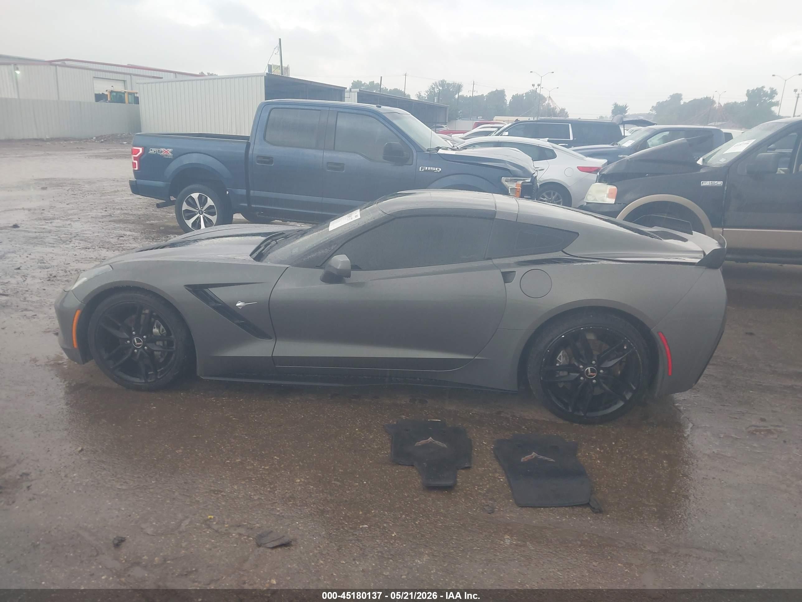 2015 Chevrolet Corvette Stingray Gray vin: 1G1YF2D79F5102924