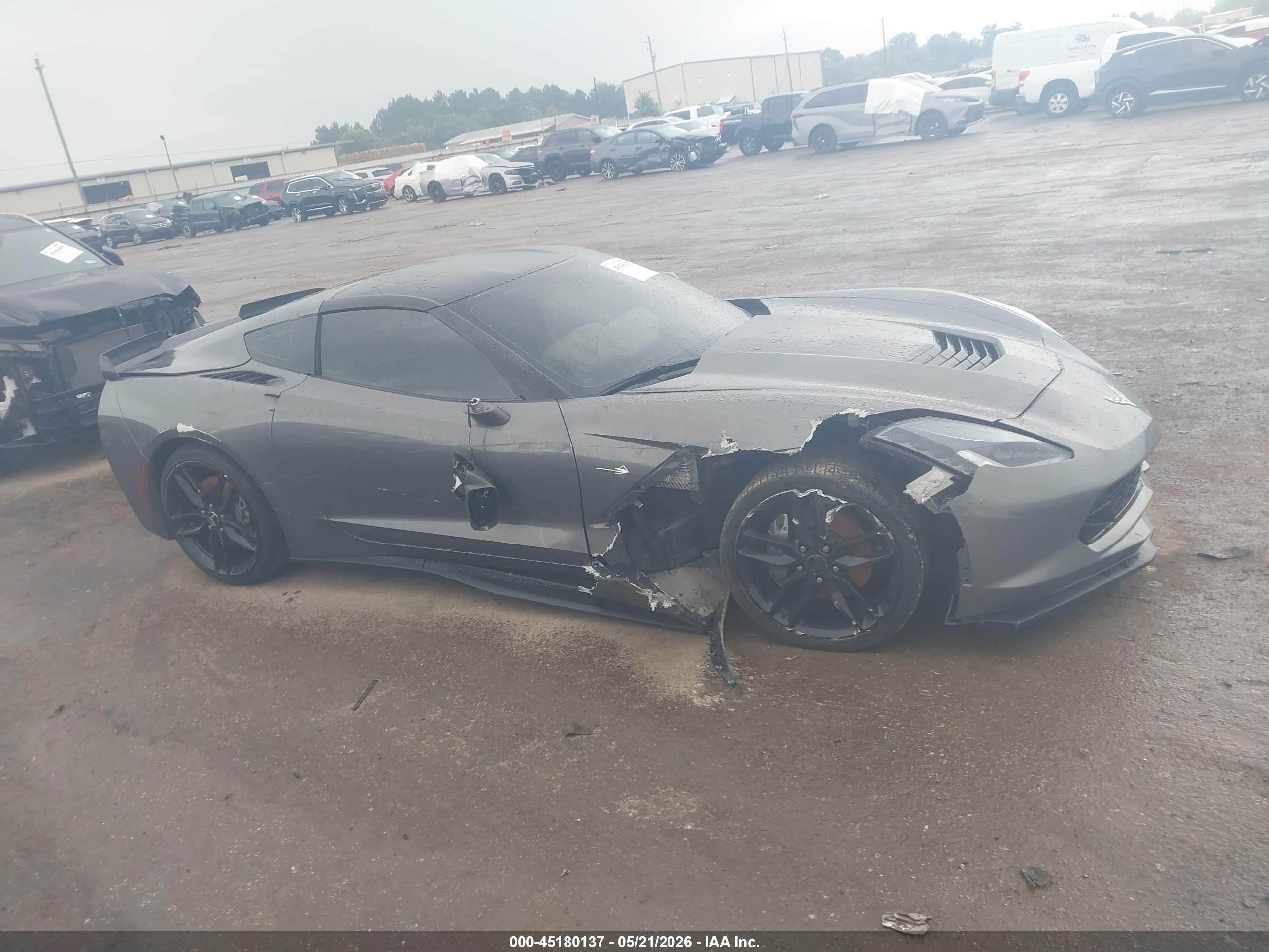 2015 Chevrolet Corvette Stingray Gray vin: 1G1YF2D79F5102924