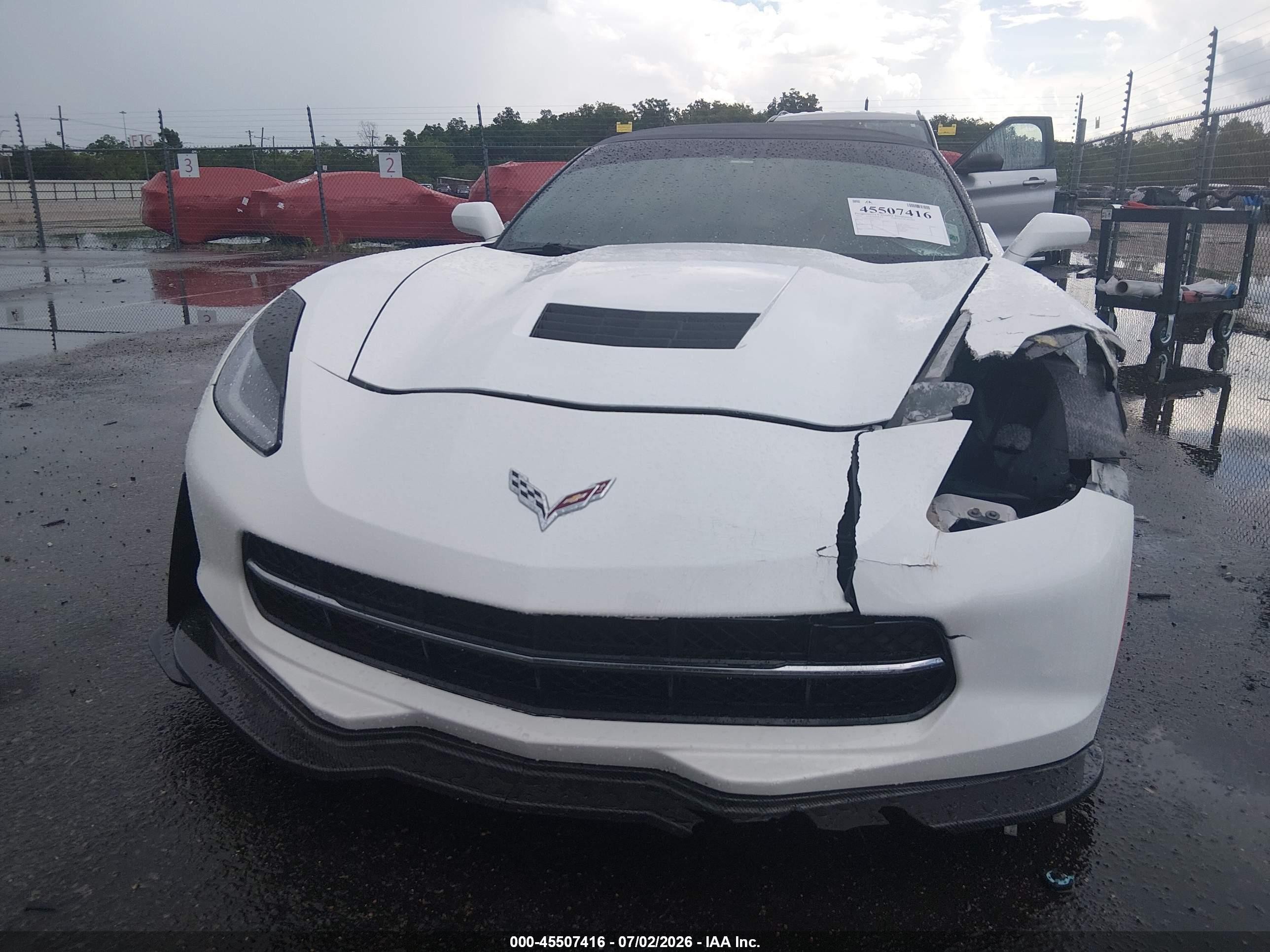 2014 Chevrolet Corvette Stingray   White vin: 1G1YF3D75E5117263