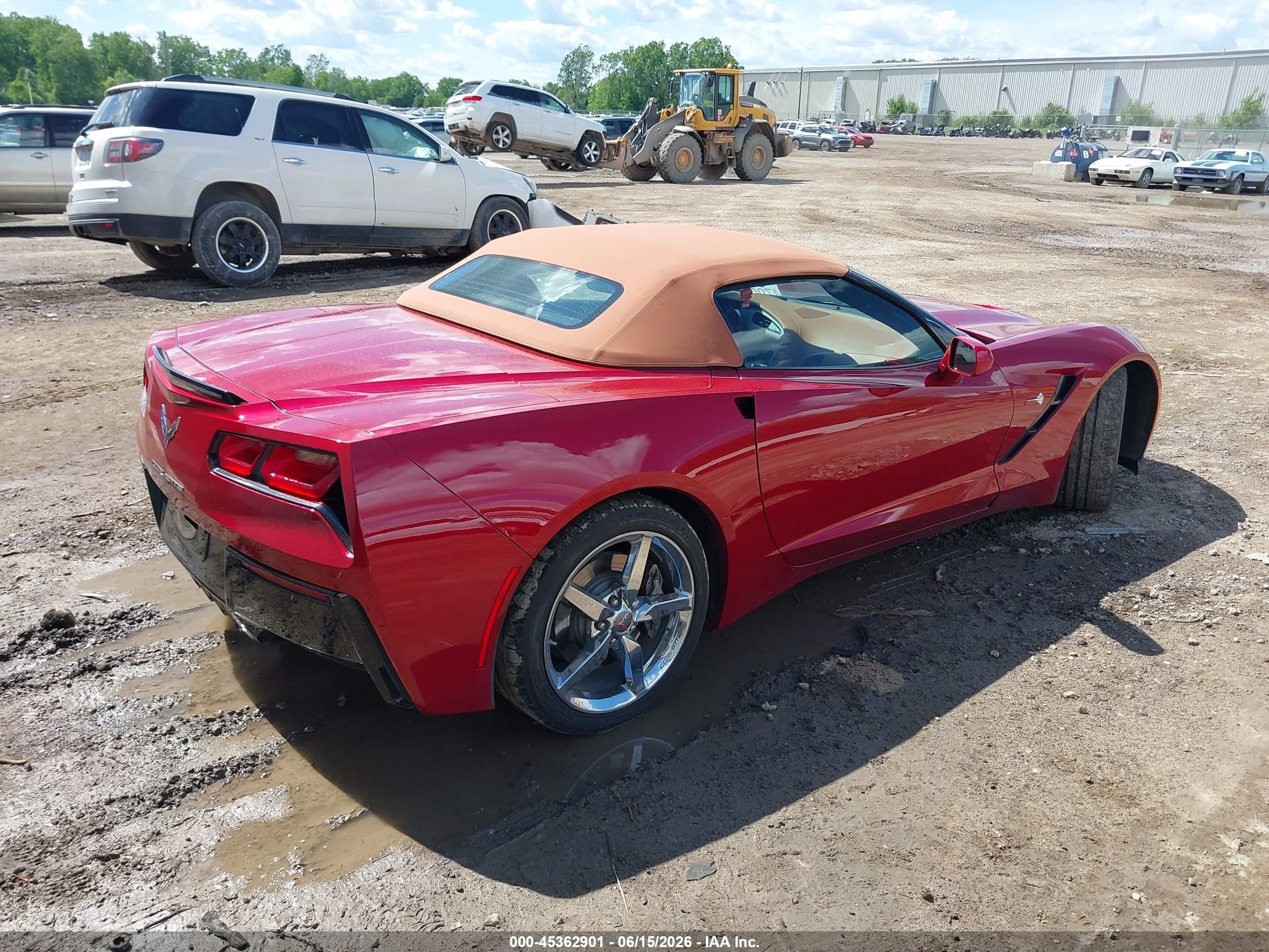 2015 Chevrolet Corvette Stingray Red vin: 1G1YF3D77F5103396