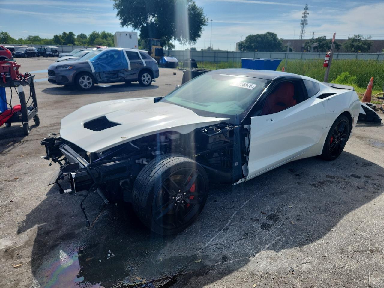 2014 Chevrolet Corvette Stingray Z51 1lt White vin: 1G1YG2D71E5127960