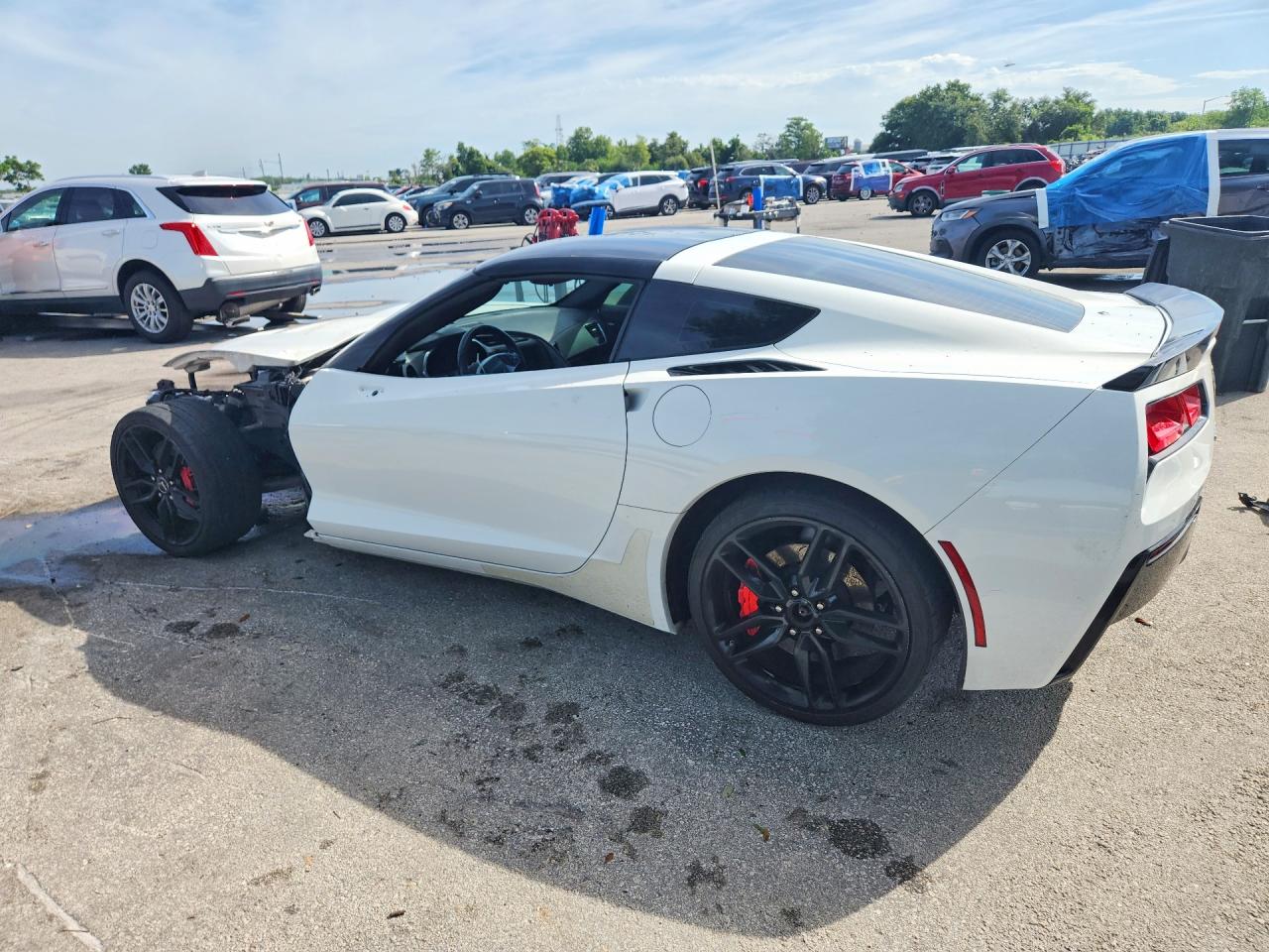 2014 Chevrolet Corvette Stingray Z51 1lt White vin: 1G1YG2D71E5127960