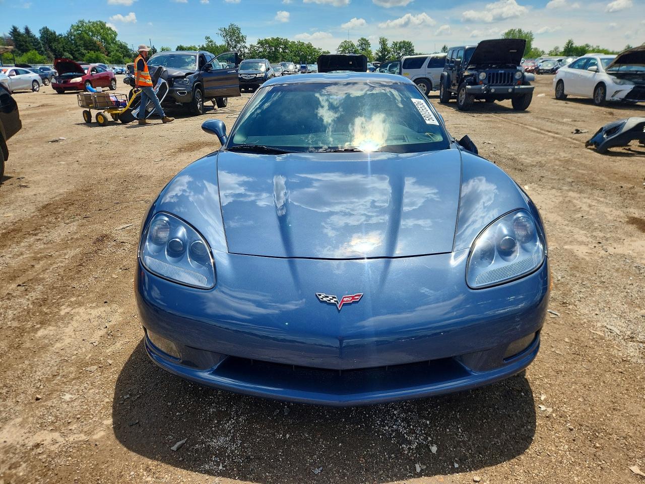2013 Chevrolet Corvette Blue vin: 1G1YG2DW7D5100185