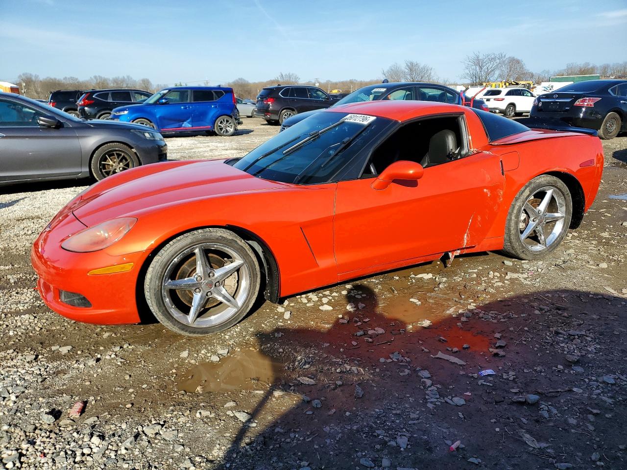 2011 Chevrolet Corvette Orange vin: 1G1YG2DW9B5106244