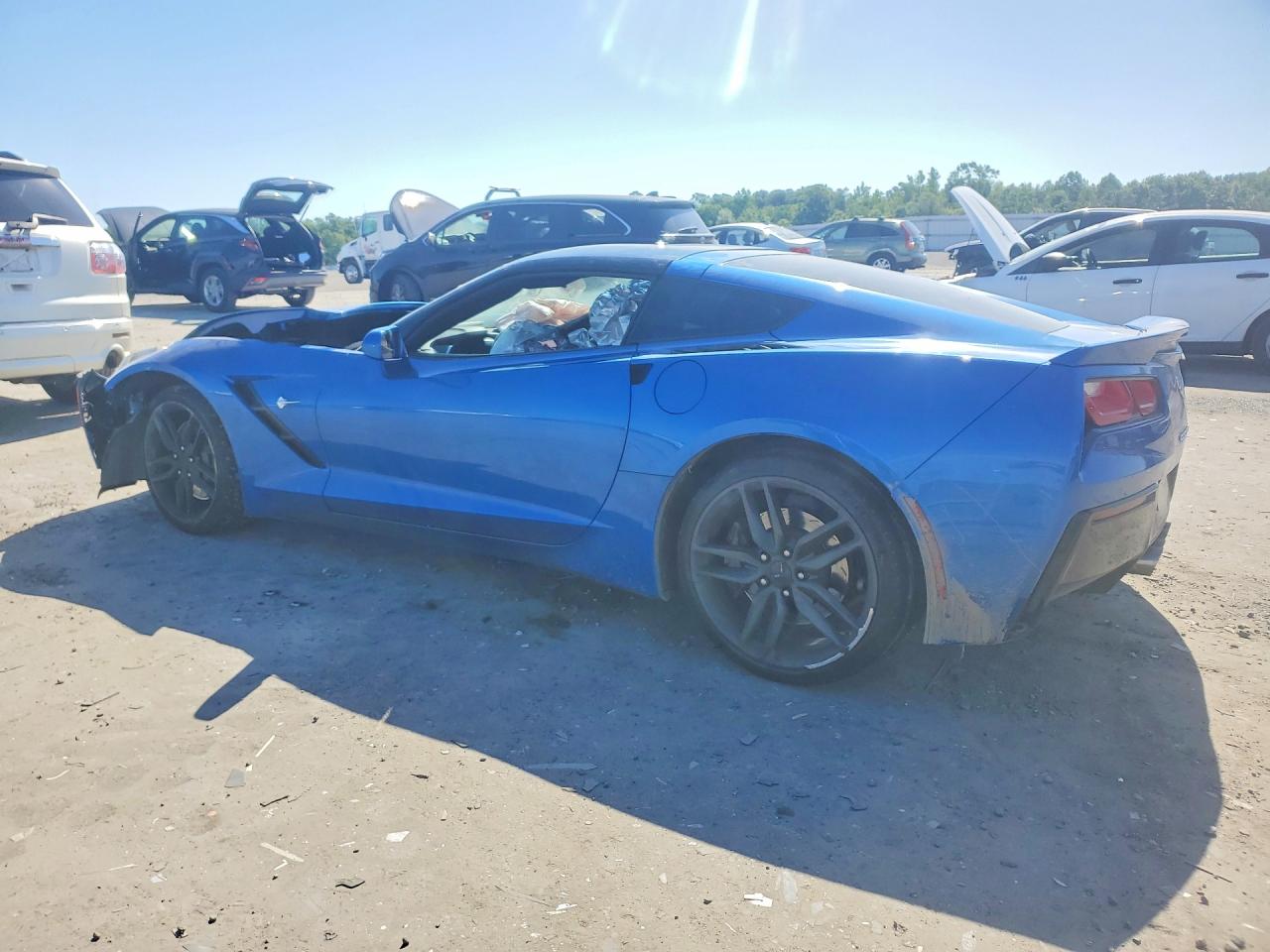 2014 Chevrolet Corvette Stingray Z51 1lt Blue vin: 1G1YH2D71E5102280