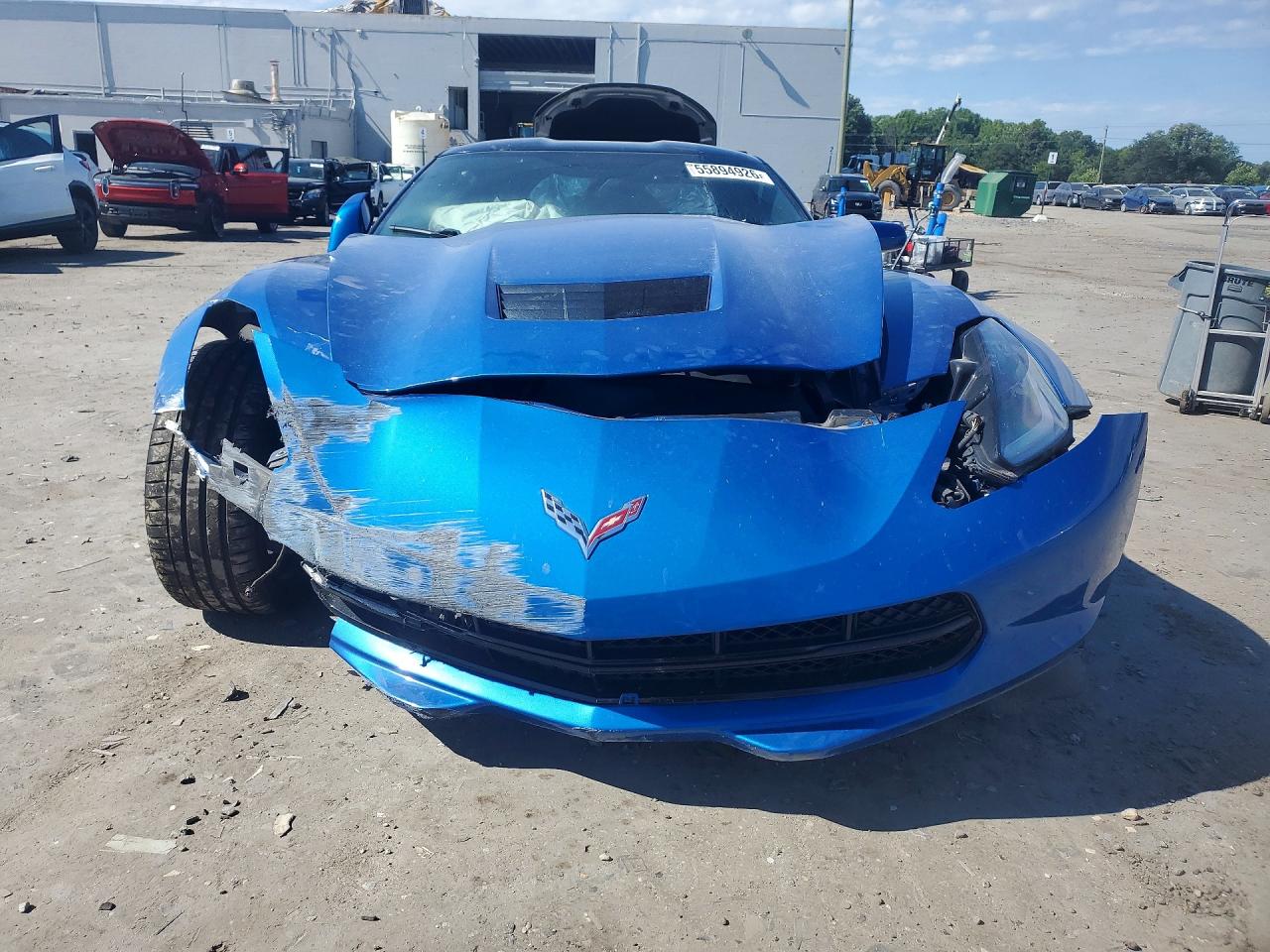 2014 Chevrolet Corvette Stingray Z51 1lt Blue vin: 1G1YH2D71E5102280