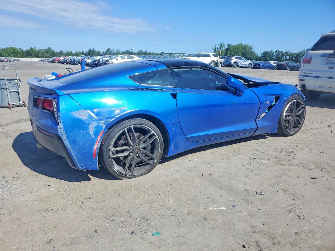 2014 Chevrolet Corvette Stingray Z51 1lt Blue vin: 1G1YH2D71E5102280