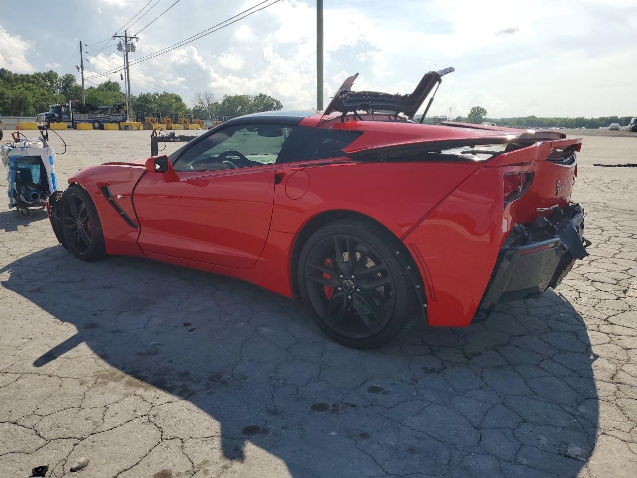 2015 Chevrolet Corvette Stingray Z51 2lt Red vin: 1G1YJ2D71F5105055