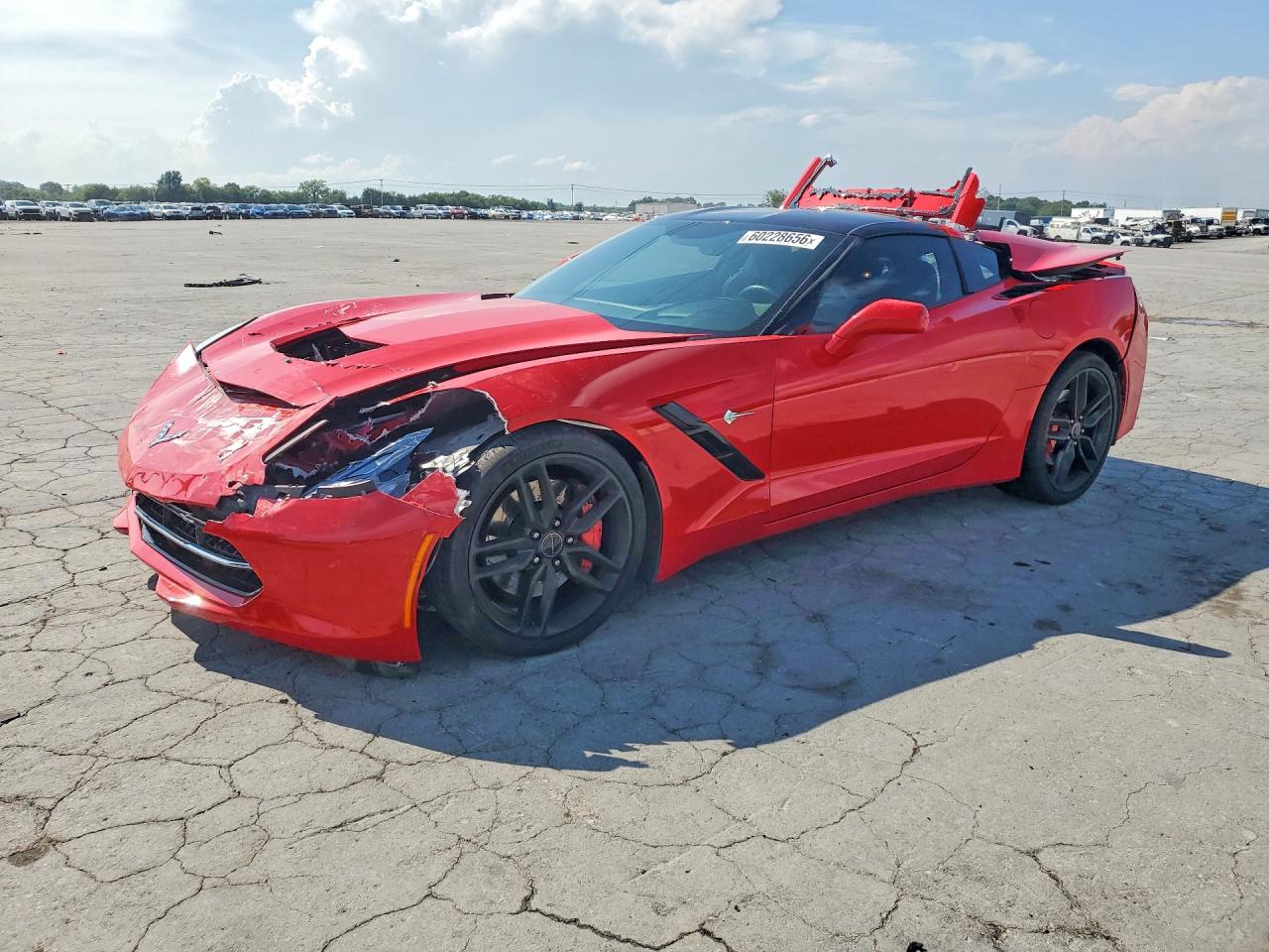 2015 Chevrolet Corvette Stingray Z51 2lt Red vin: 1G1YJ2D71F5105055
