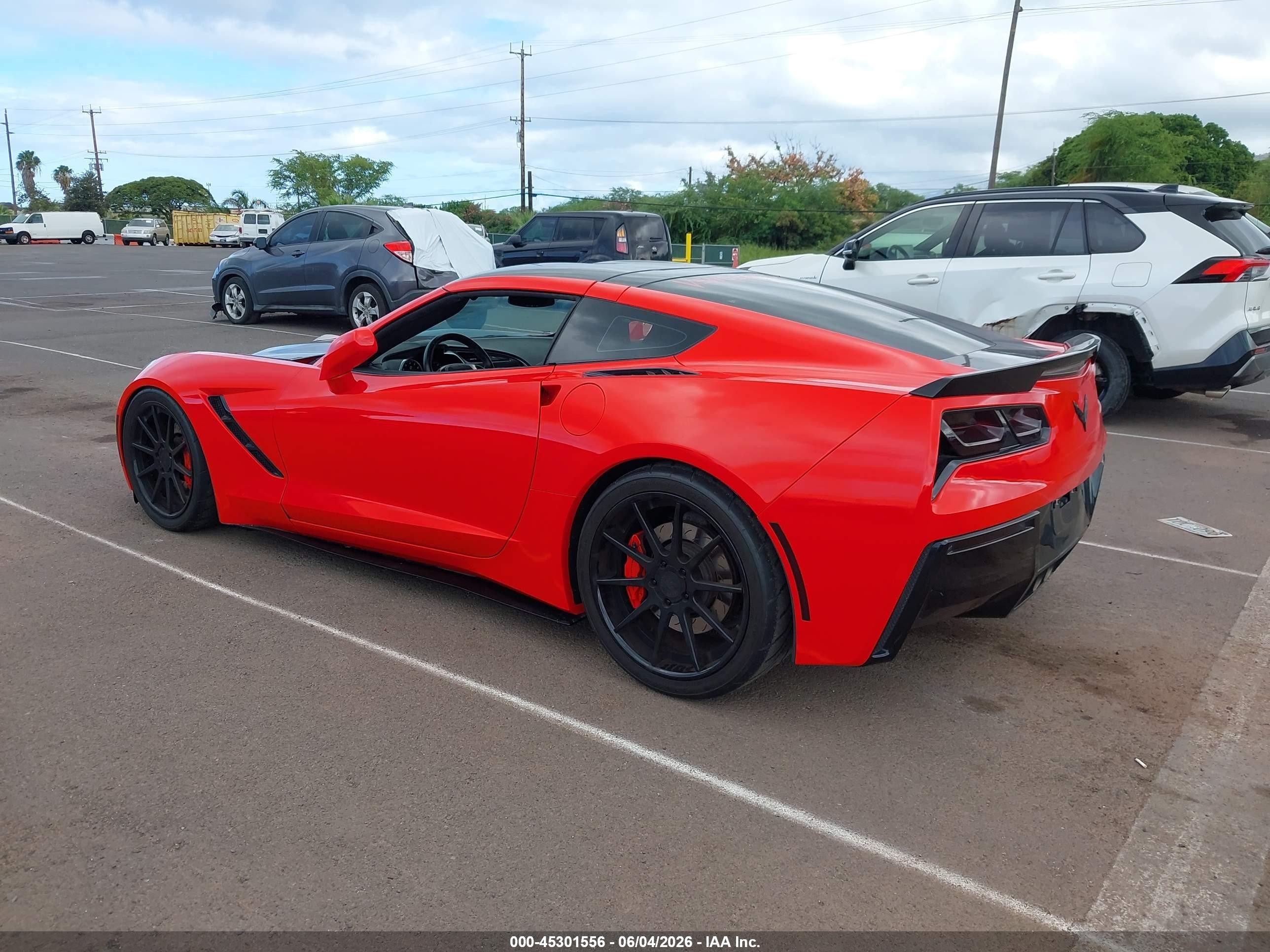 2014 Chevrolet Corvette Stingray Z51 Red vin: 1G1YJ2D74E5104786