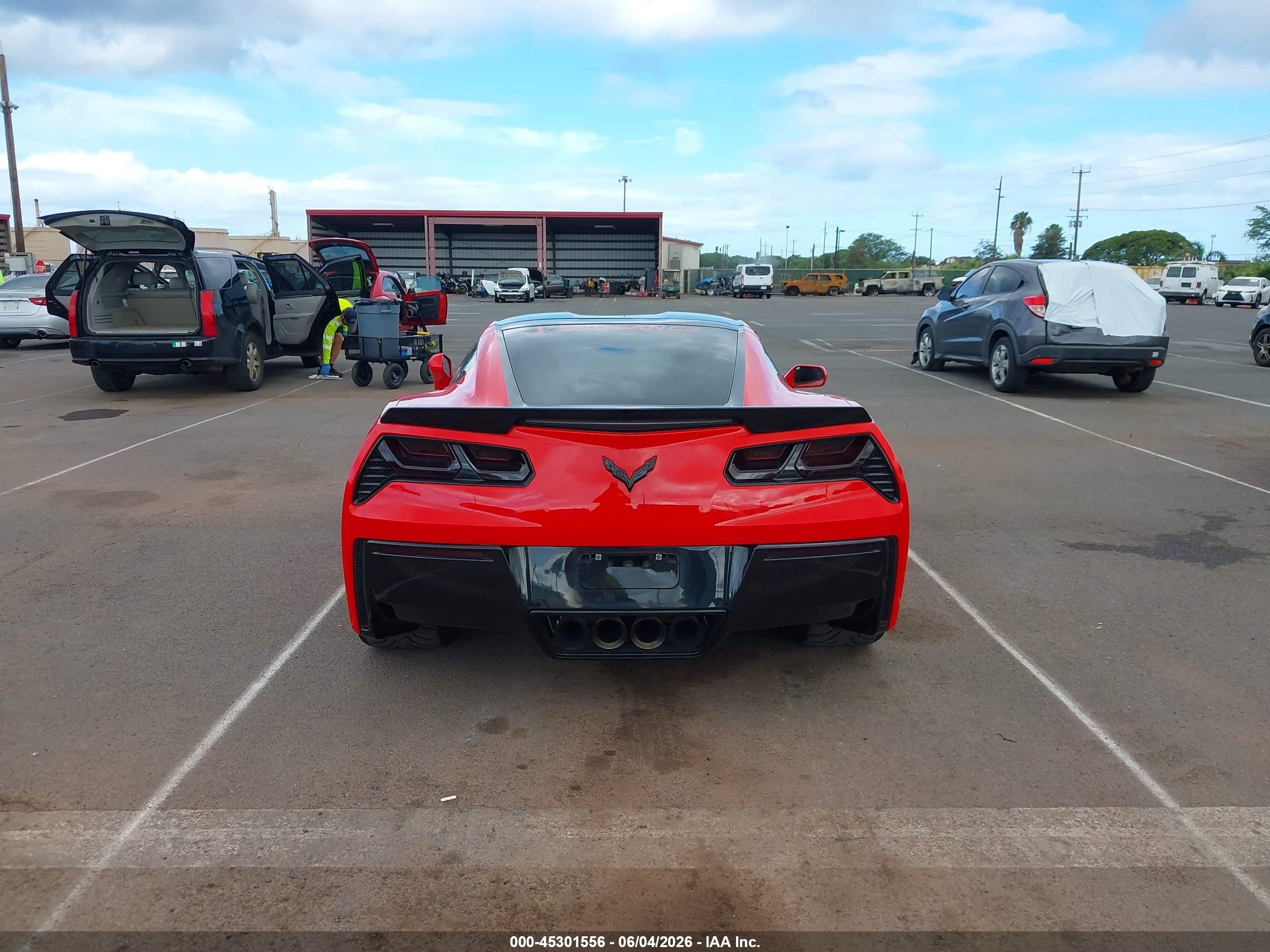 2014 Chevrolet Corvette Stingray Z51 Red vin: 1G1YJ2D74E5104786