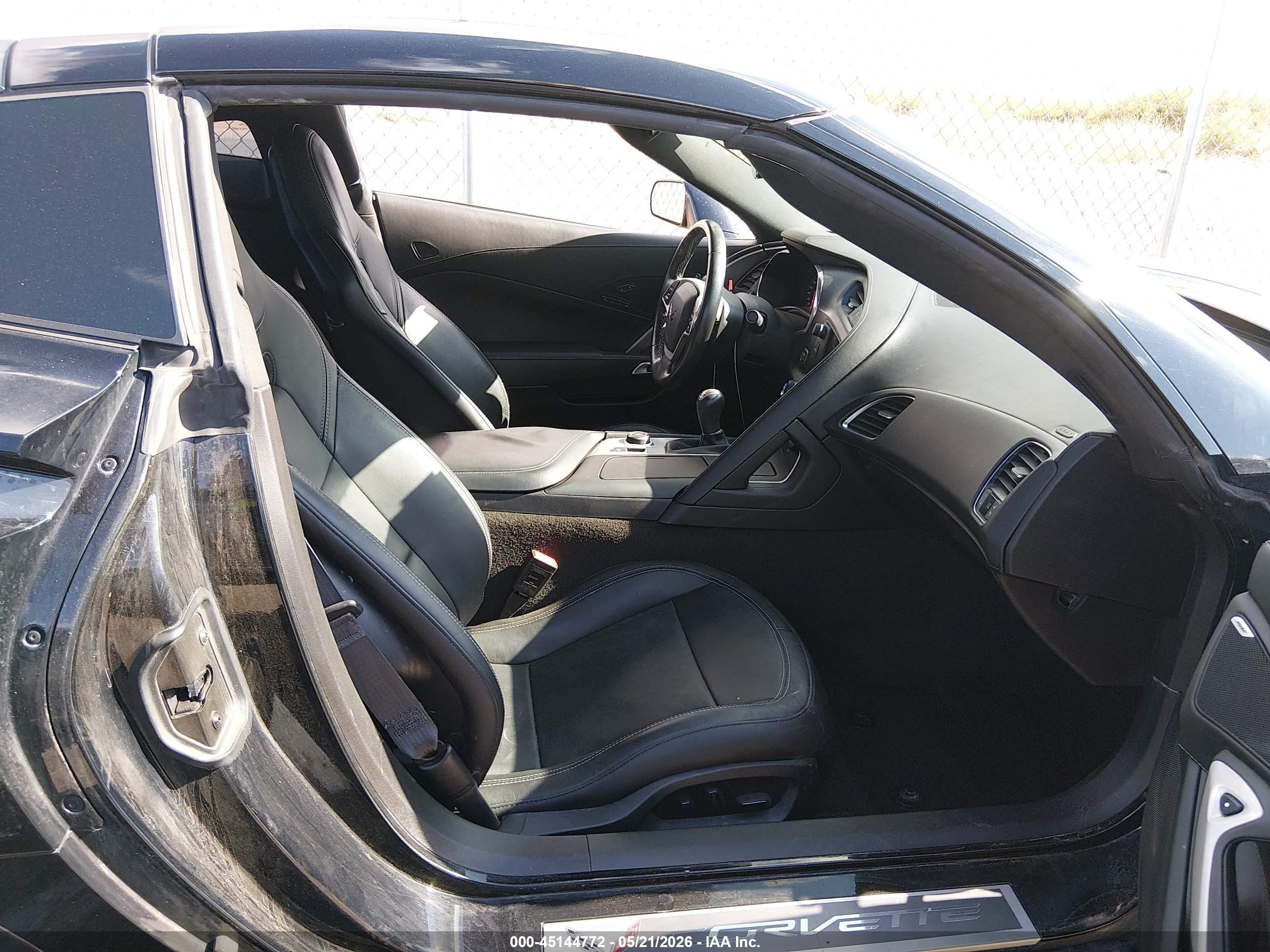 2014 Chevrolet Corvette Stingray Z51 Черный vin: 1G1YJ2D74E5113679