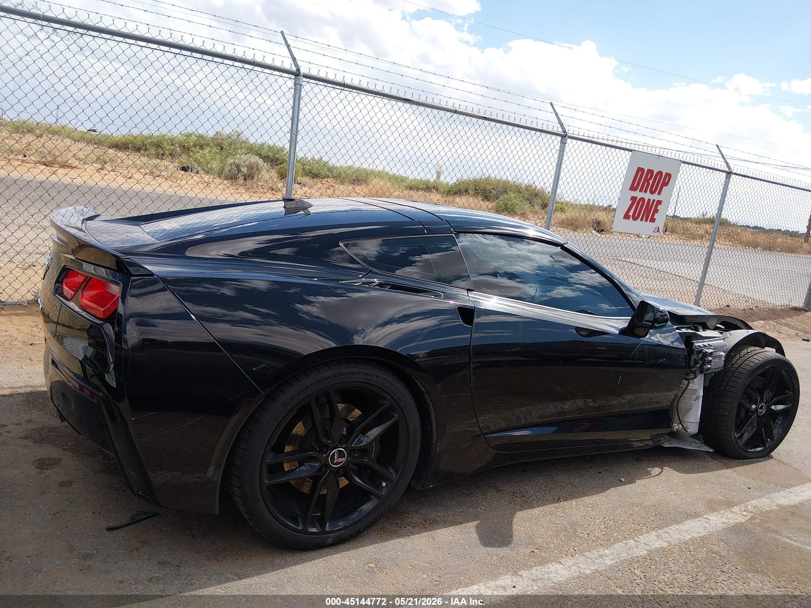 2014 Chevrolet Corvette Stingray Z51 Черный vin: 1G1YJ2D74E5113679