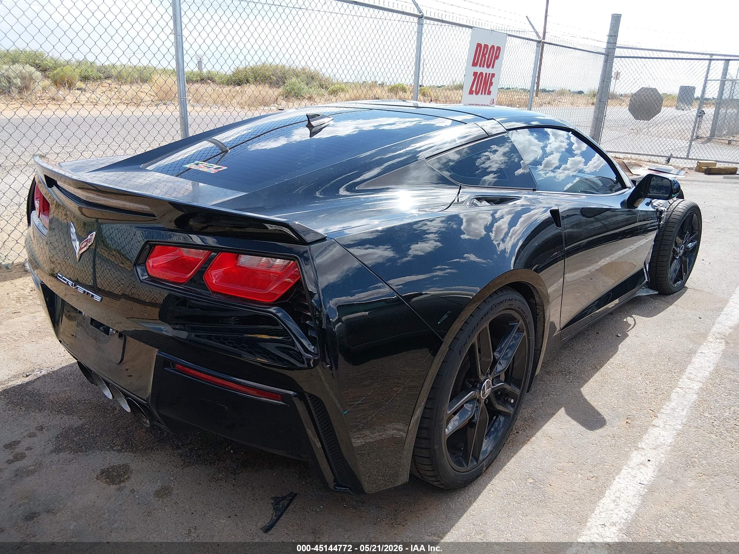 2014 Chevrolet Corvette Stingray Z51 Черный vin: 1G1YJ2D74E5113679