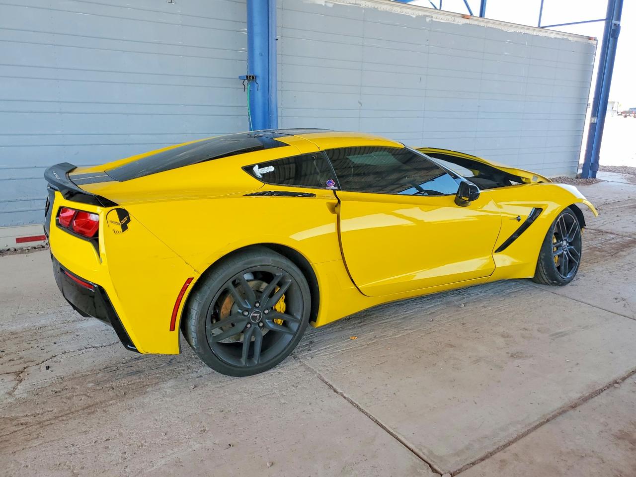 2015 Chevrolet Corvette Stingray Z51 2lt Yellow vin: 1G1YJ2D78F5104520