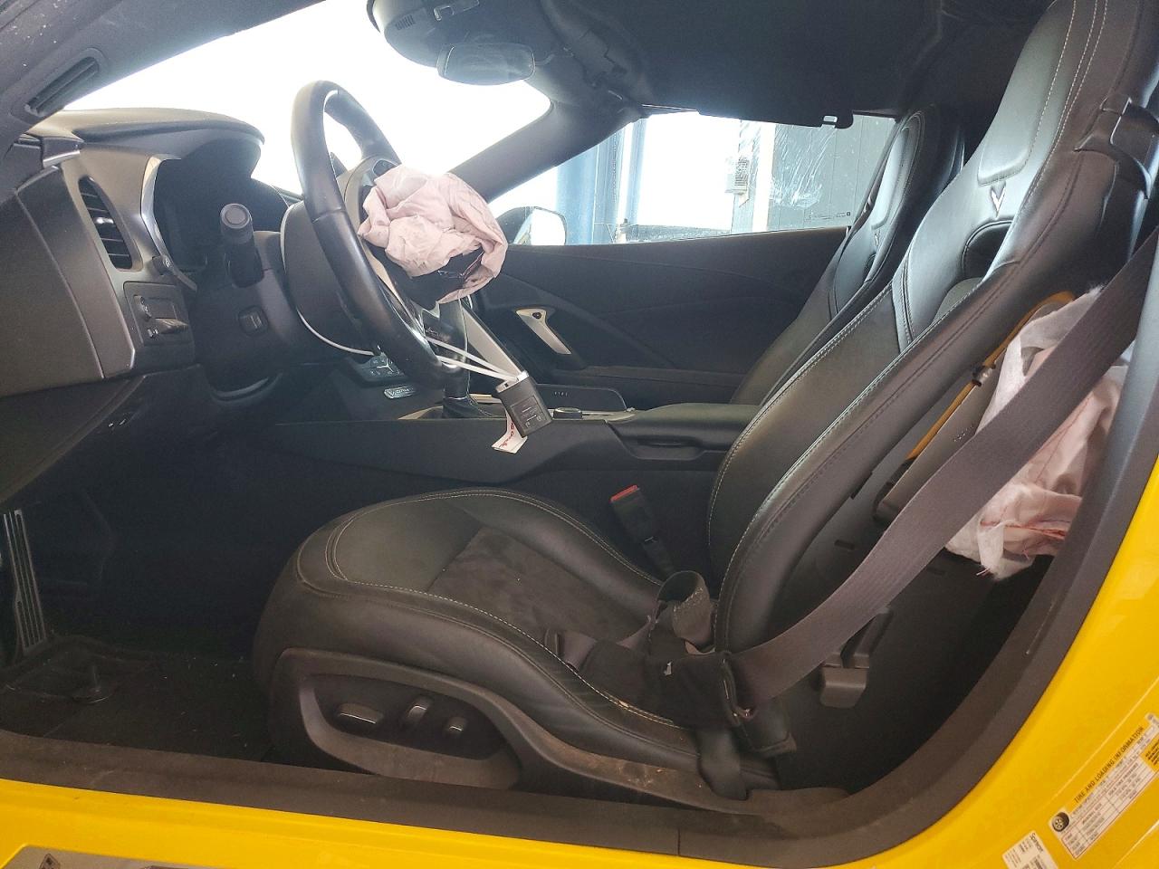 2015 Chevrolet Corvette Stingray Z51 2lt Yellow vin: 1G1YJ2D78F5104520