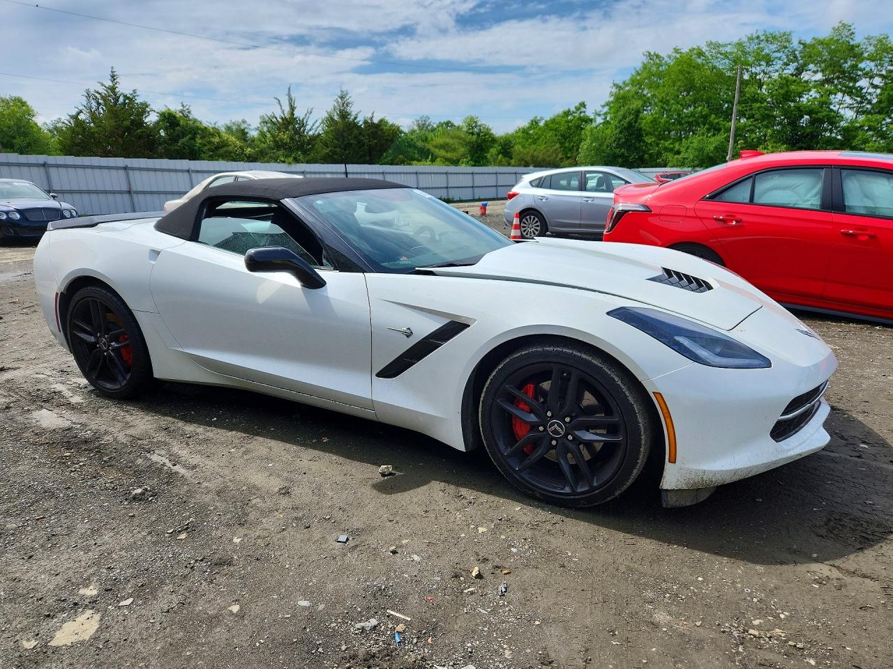 2014 Chevrolet Corvette Stingray Z51 2lt Белый vin: 1G1YJ3D79E5119659